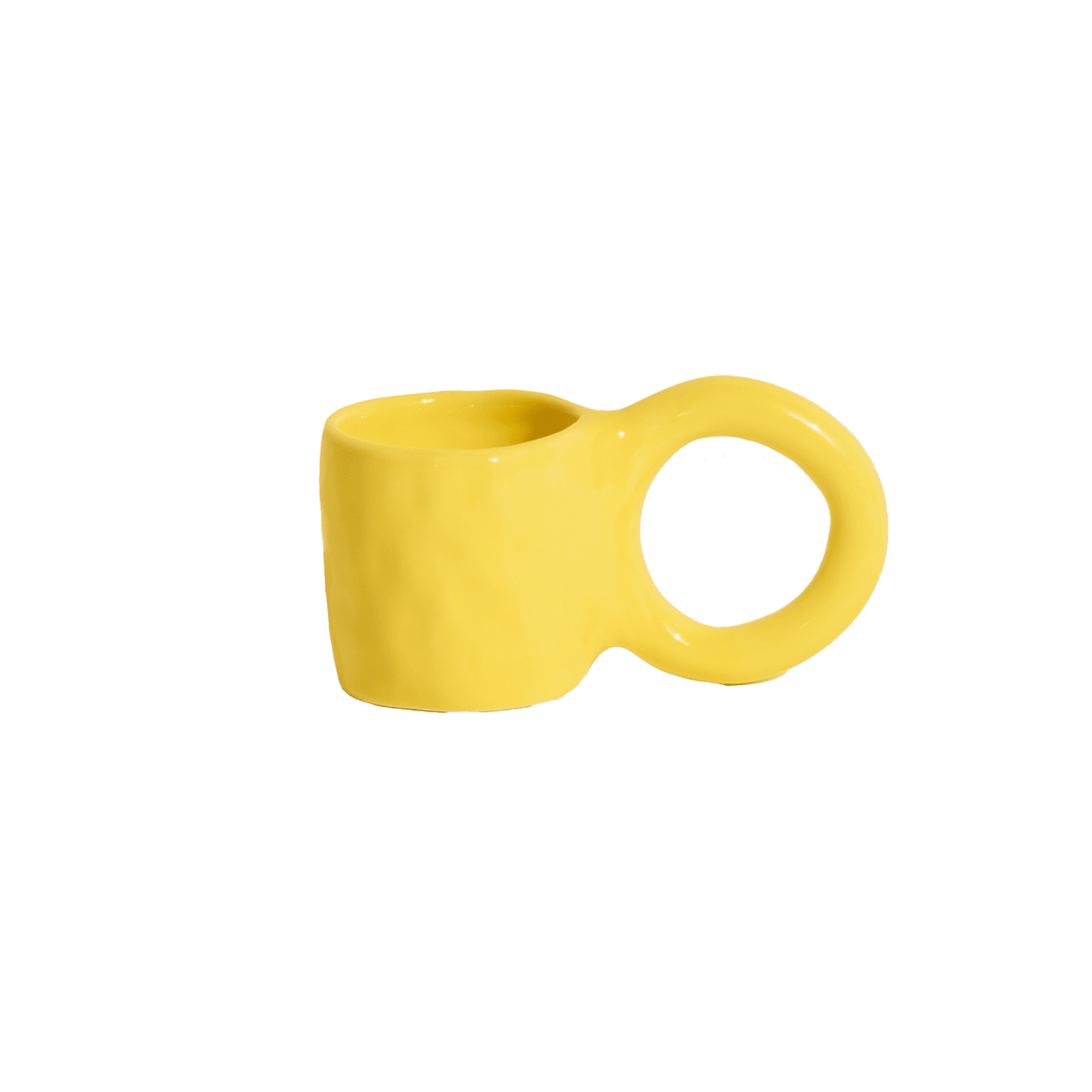 Sada šálok na espresso DONUT žltá