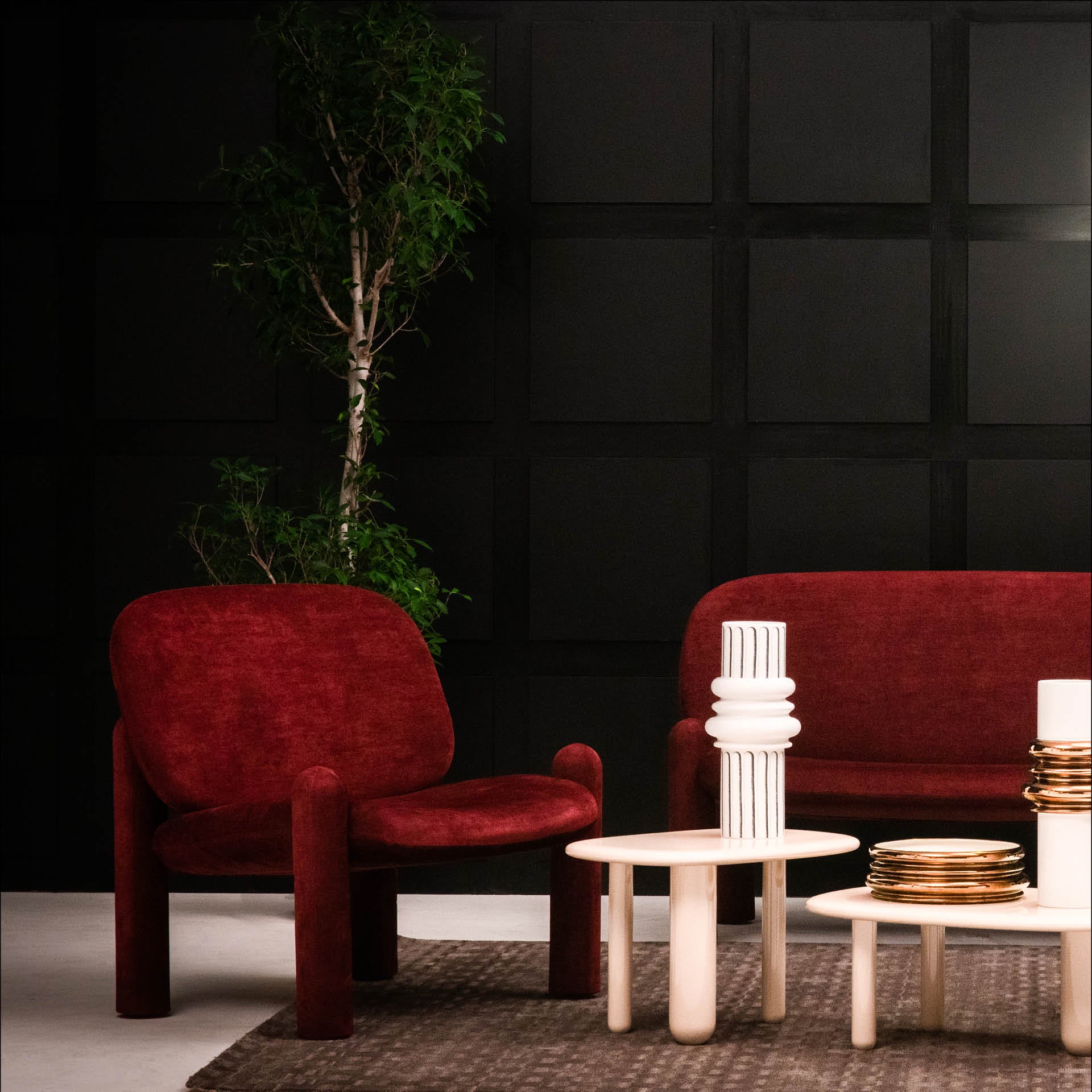 Kávový stolík TOTTORI krémový