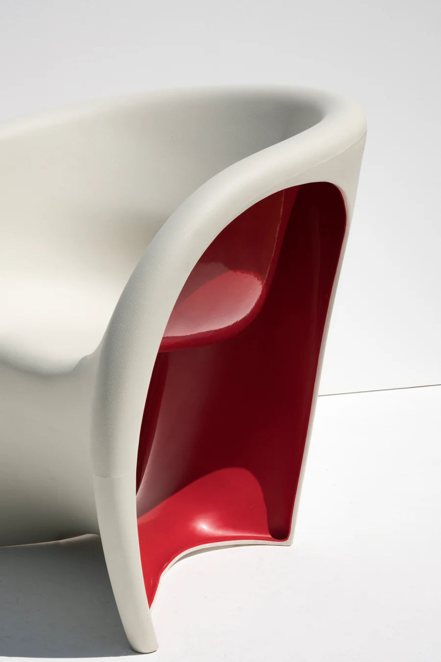 Fotel MT1 bielo-červený