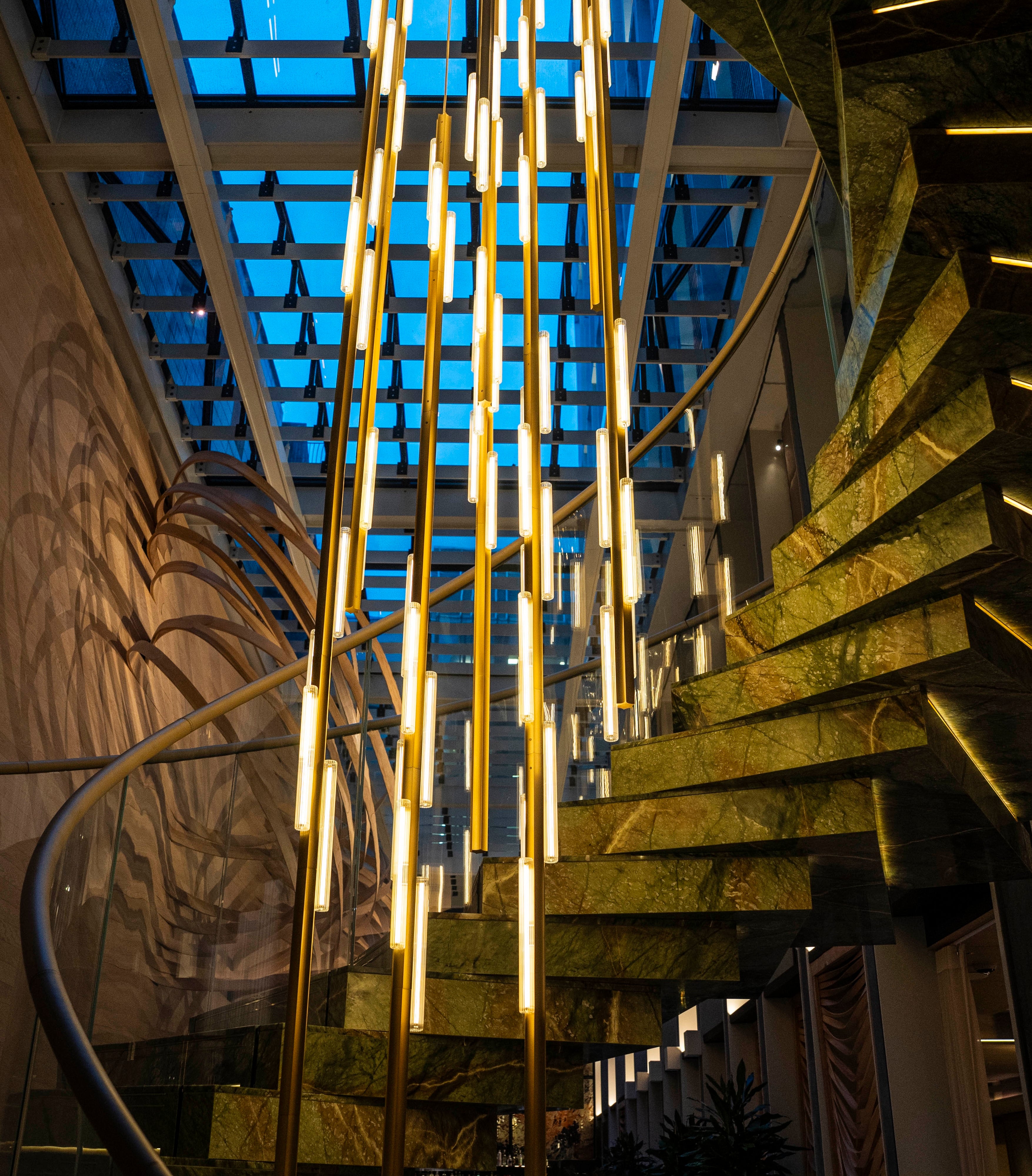 Lampa visiacá 3-bodová HAIL brúsený bronz