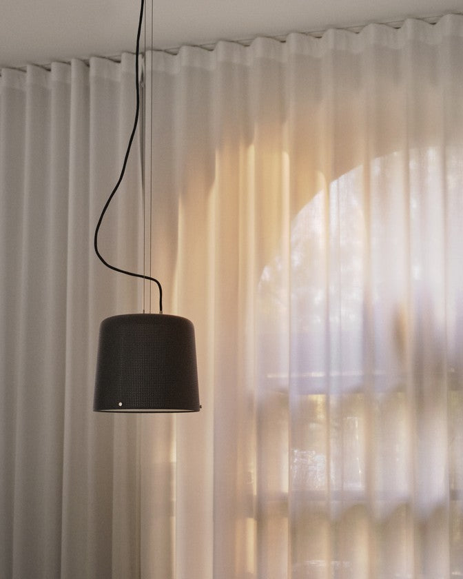 Závesná lampa 526 čierny kov