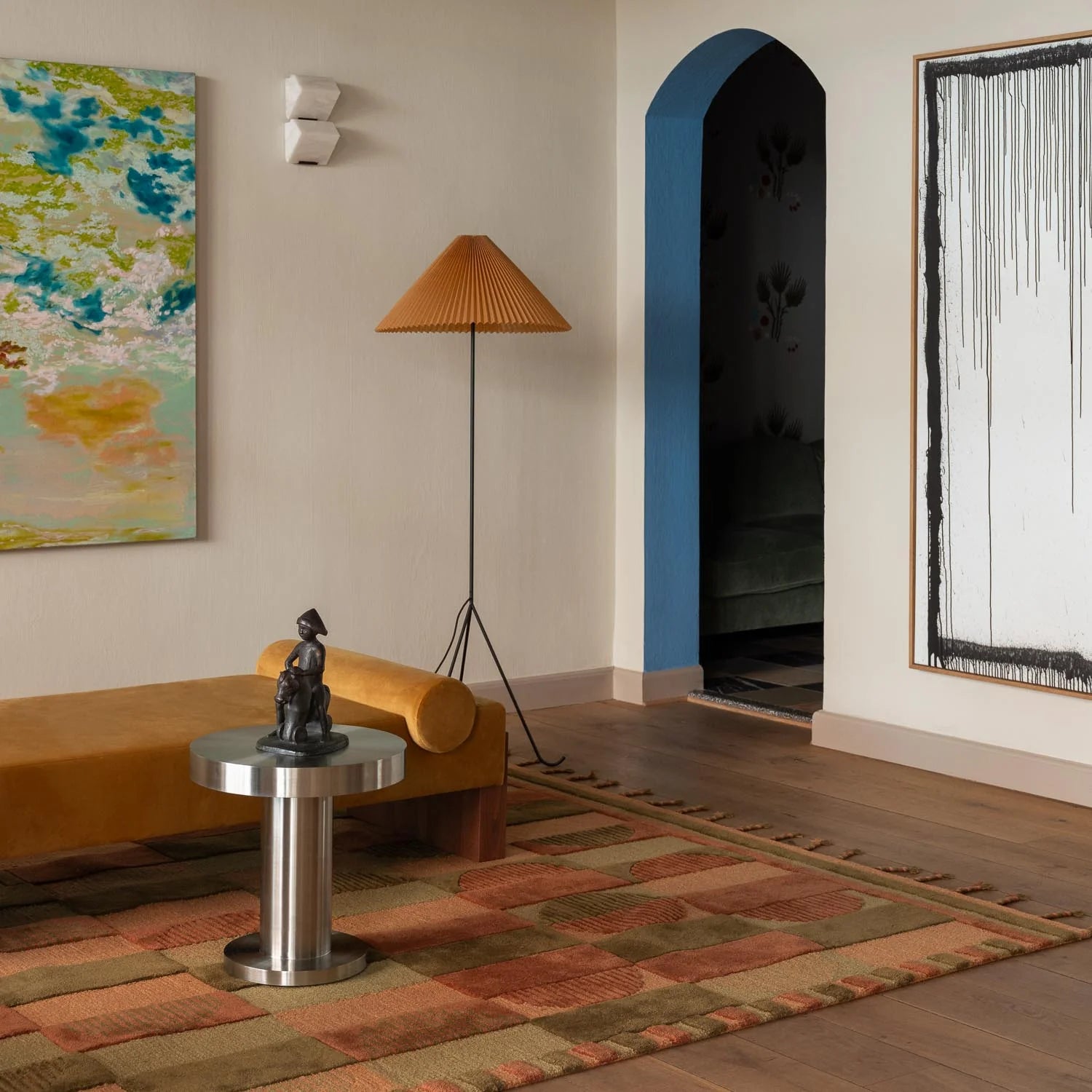 Stolik boczny CUFFLINK stal polerowana