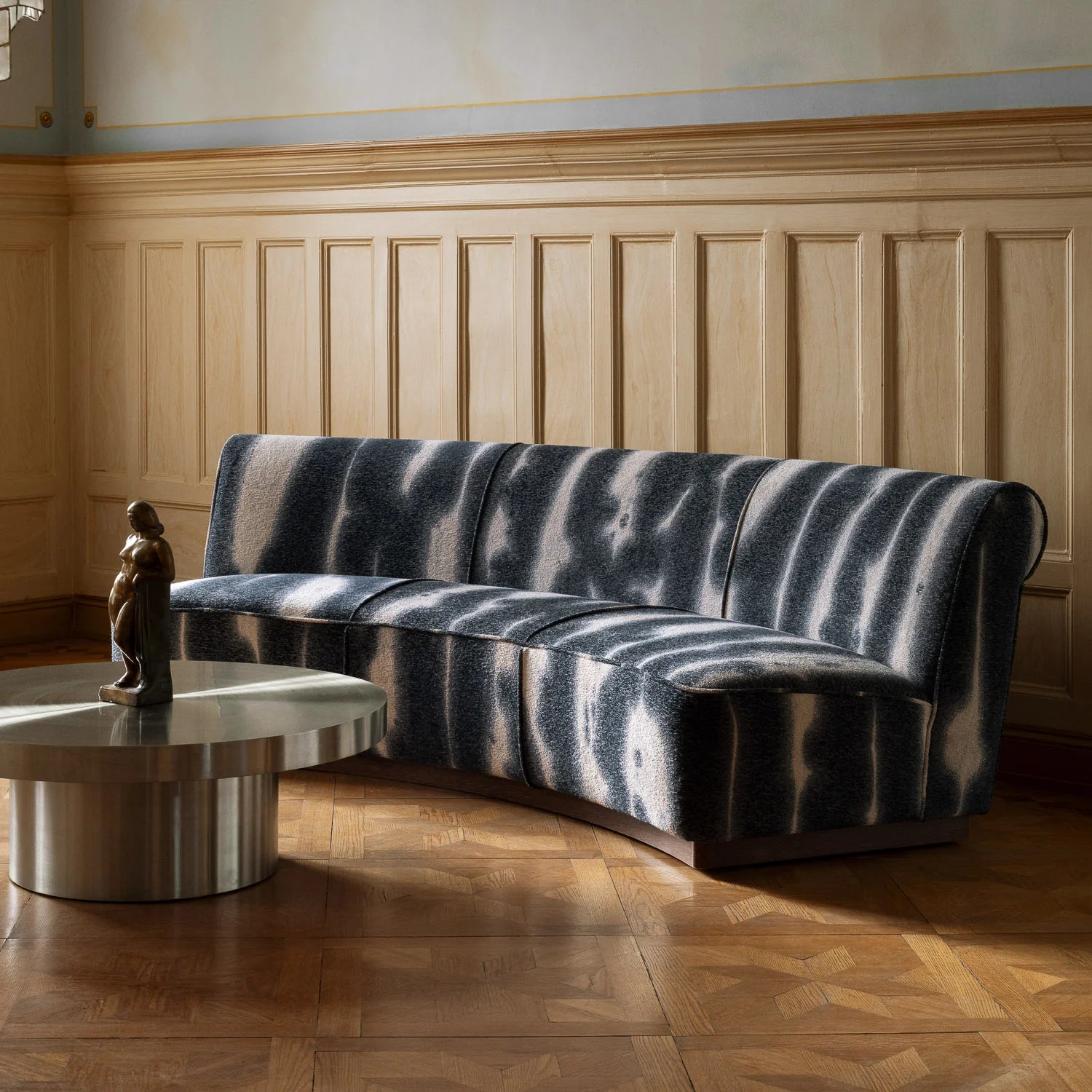 CUFFLINK coffee table polished steel