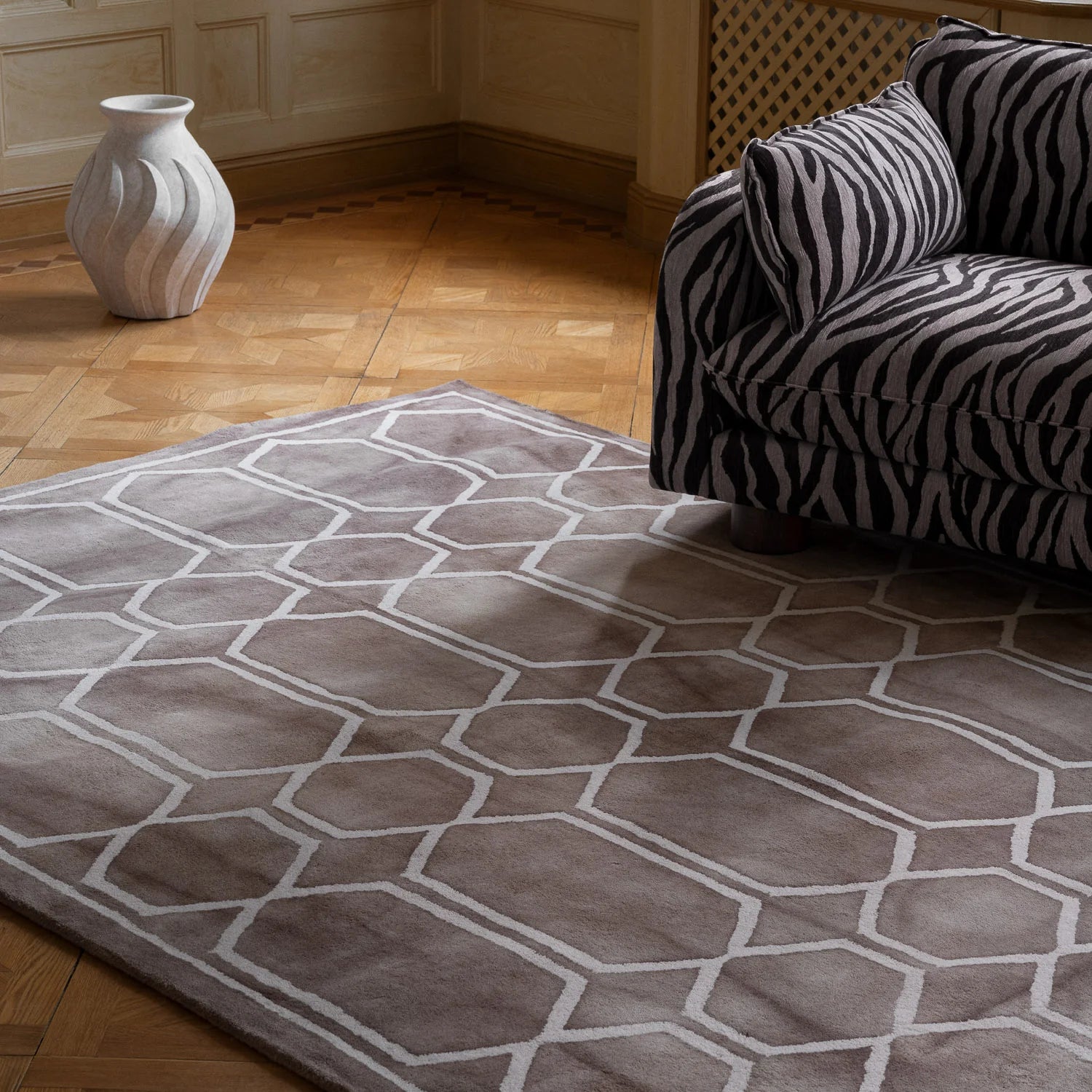 Fotel MILES LOVESEAT zebra