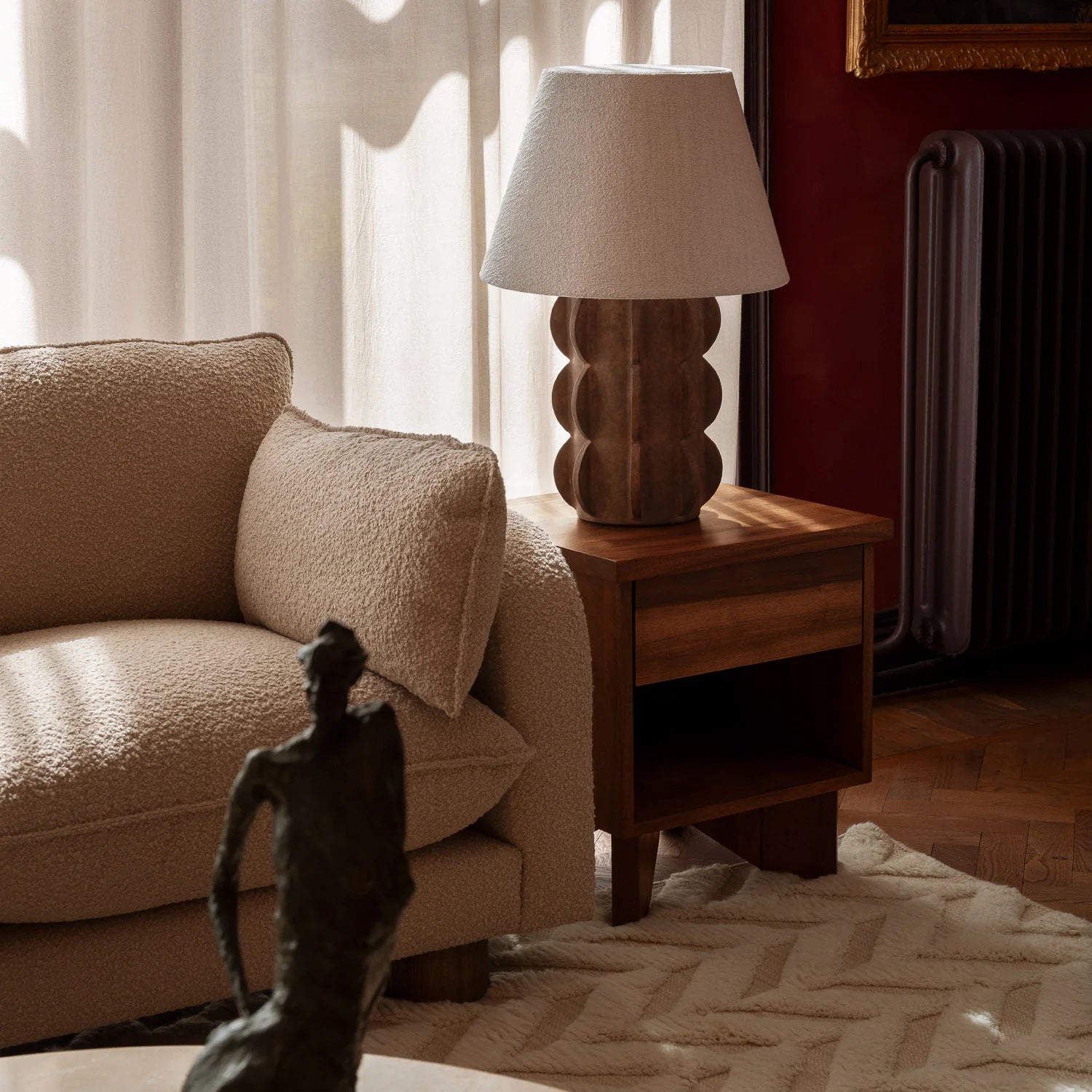 Stolná lampa ACISSIMO hnedá keramika