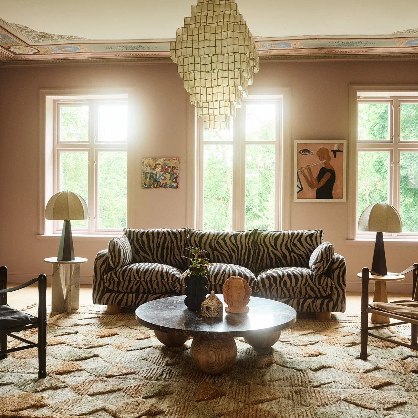 Pohovka 3-miestna MILES zebra