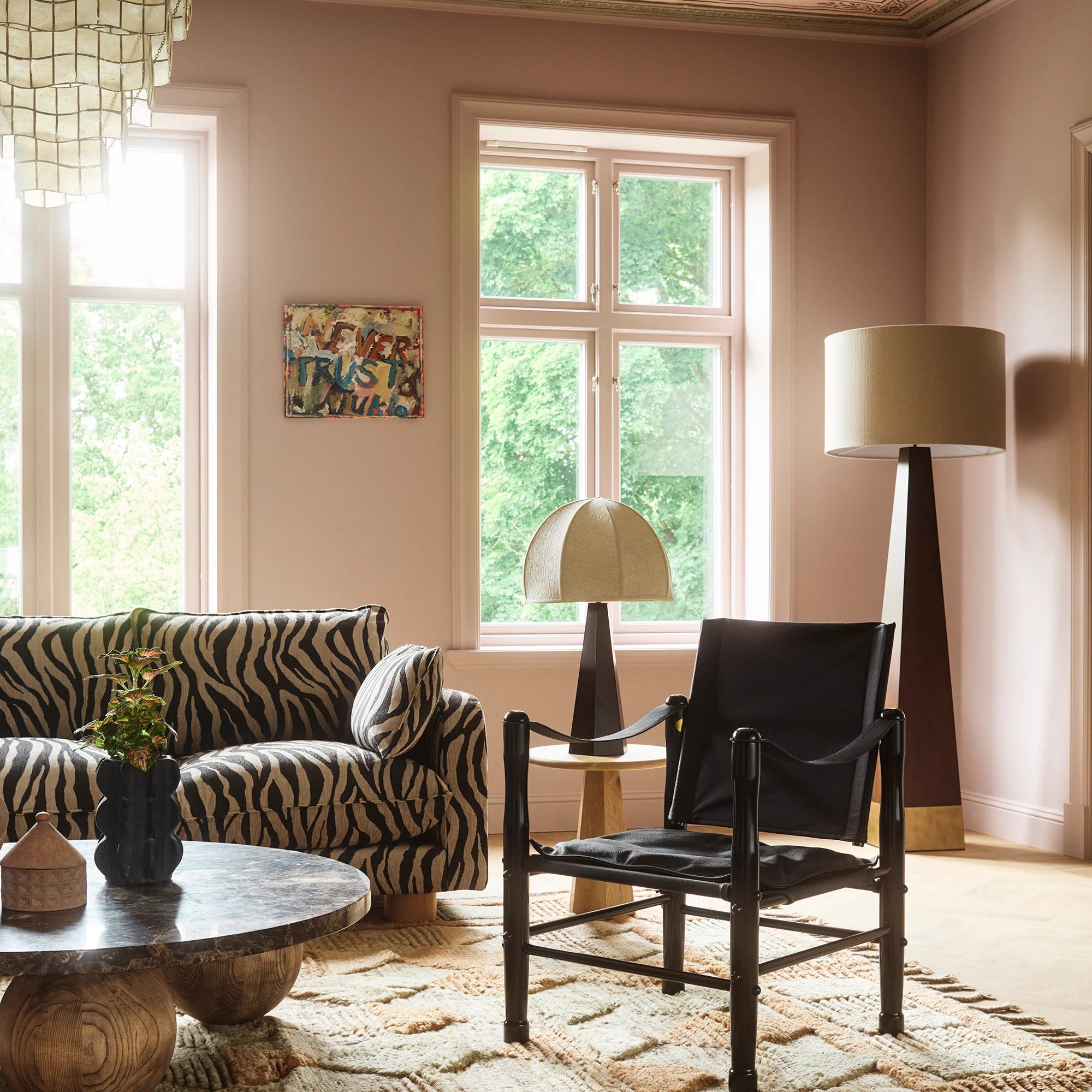 Fotel SAFARI čierna koža