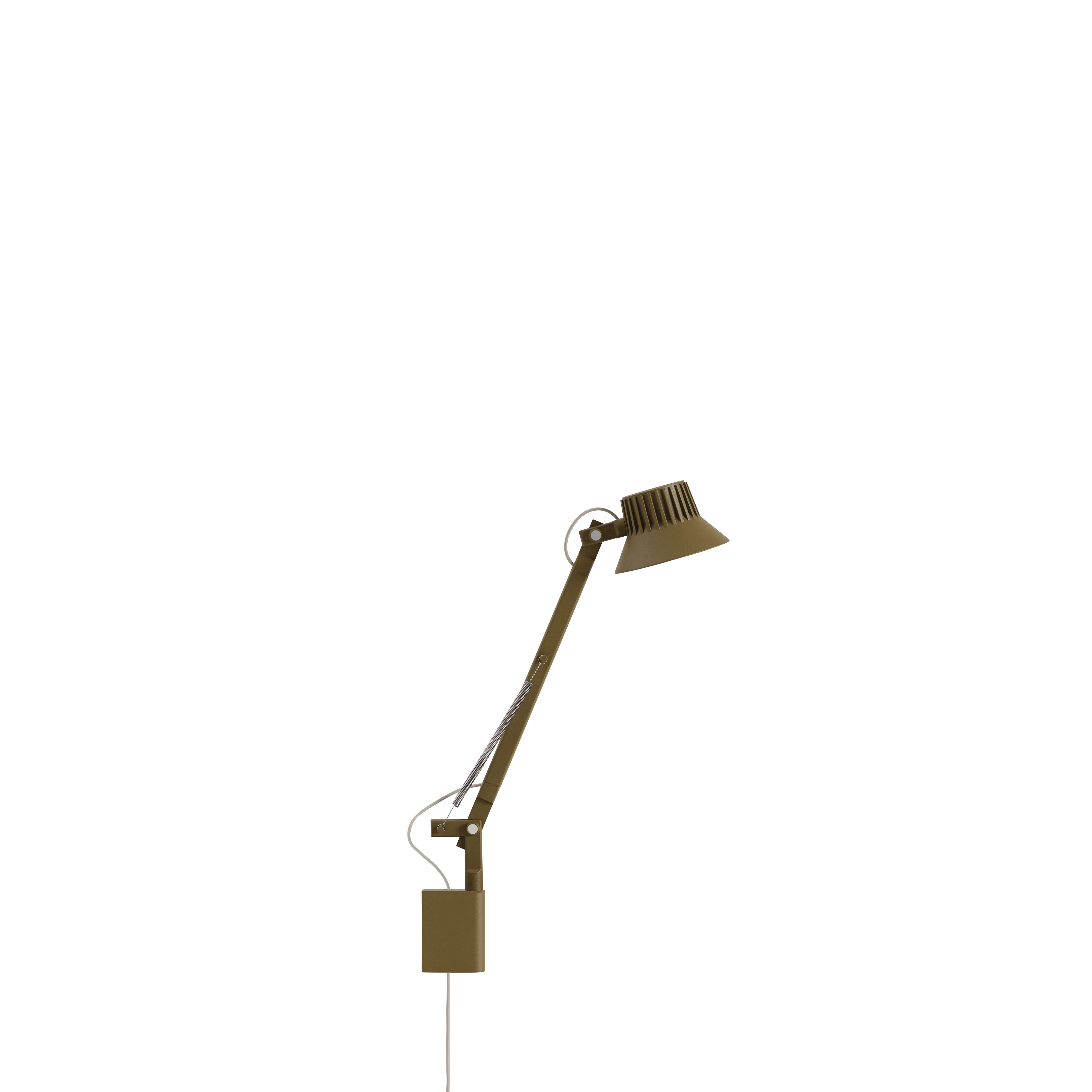 Nástenná lampa nastaviteľná s ramenom DEDICATE hnedo-zelená