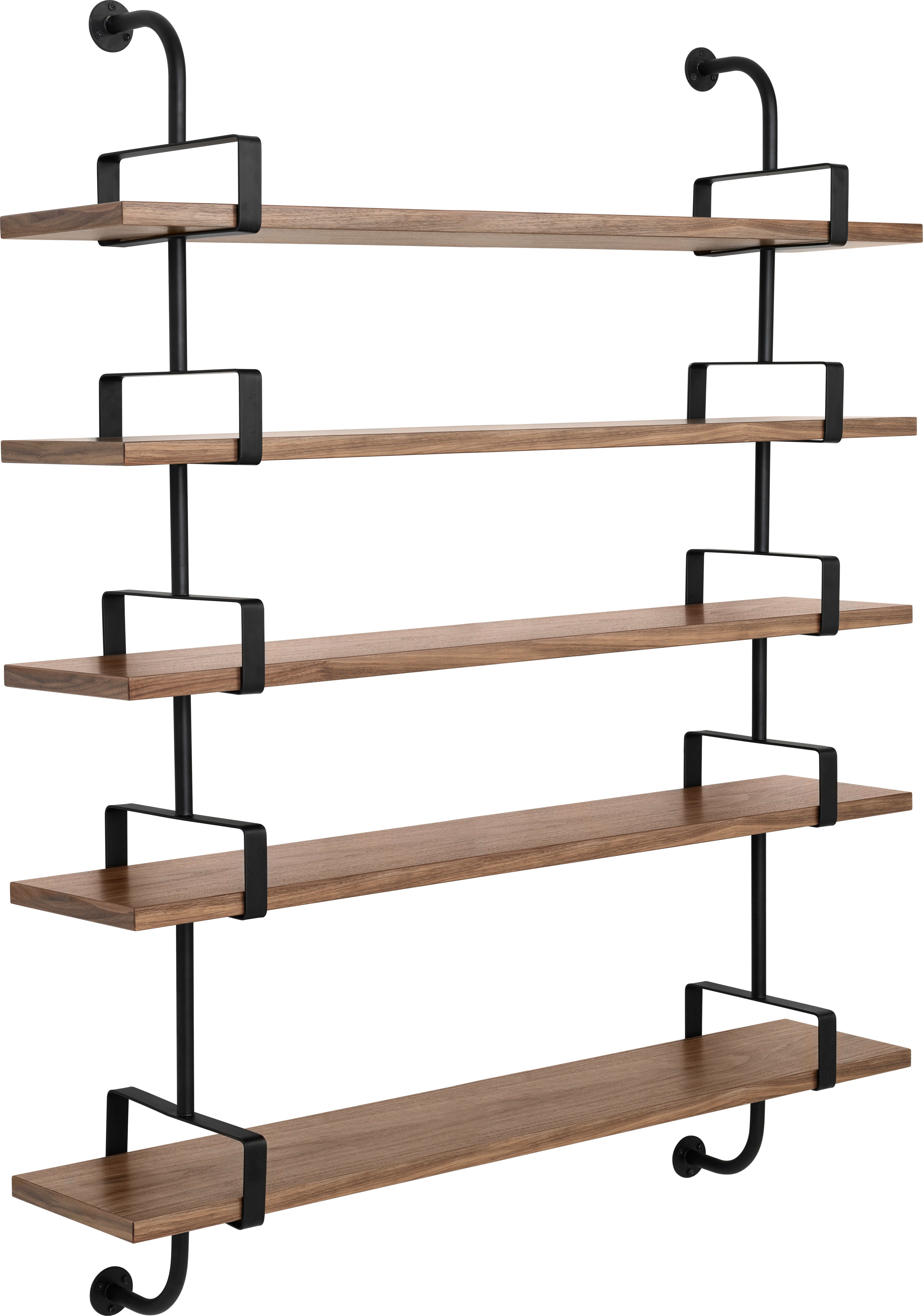 Polica DÉMON orechové drevo