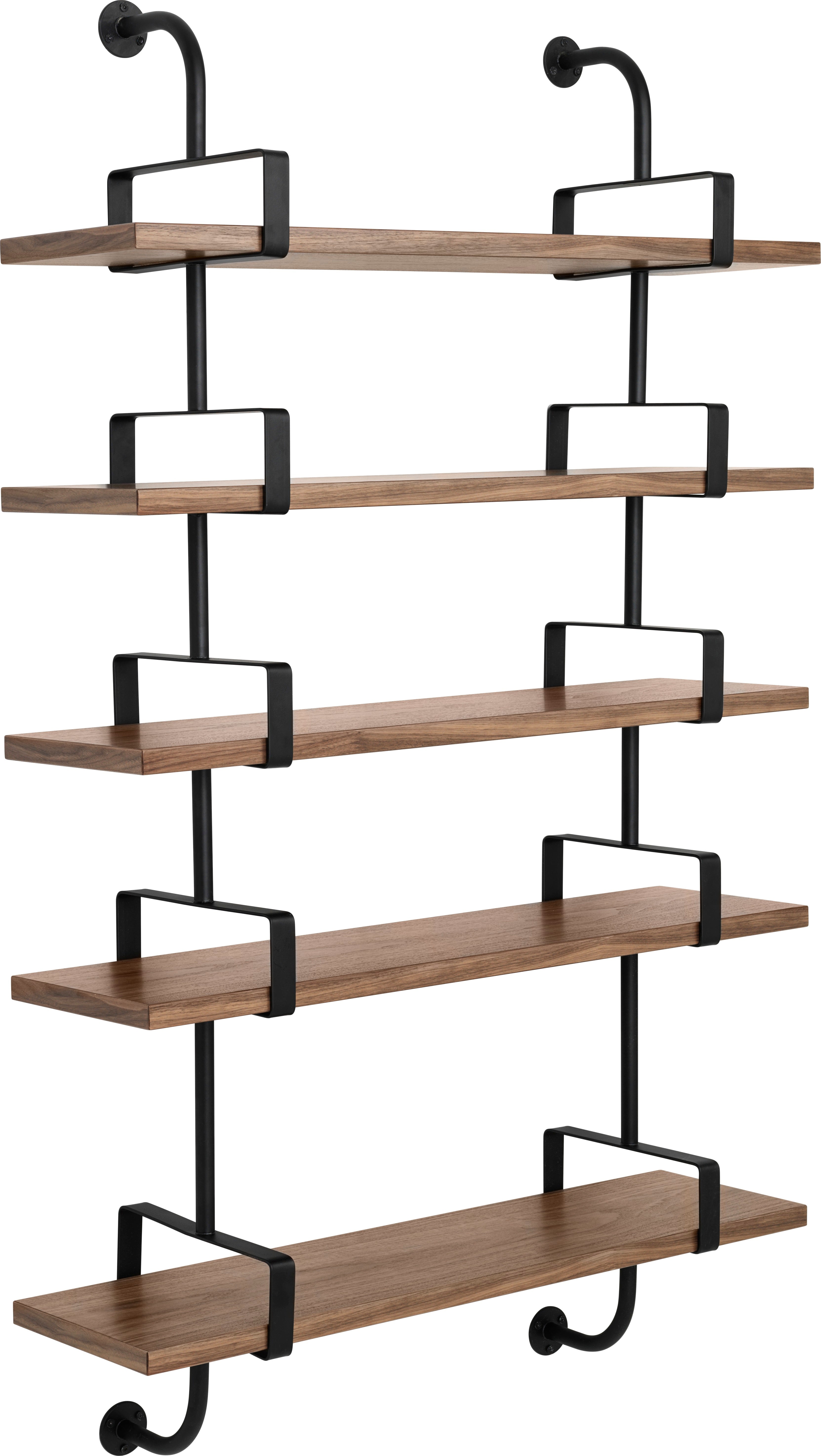 Polica DÉMON orechové drevo