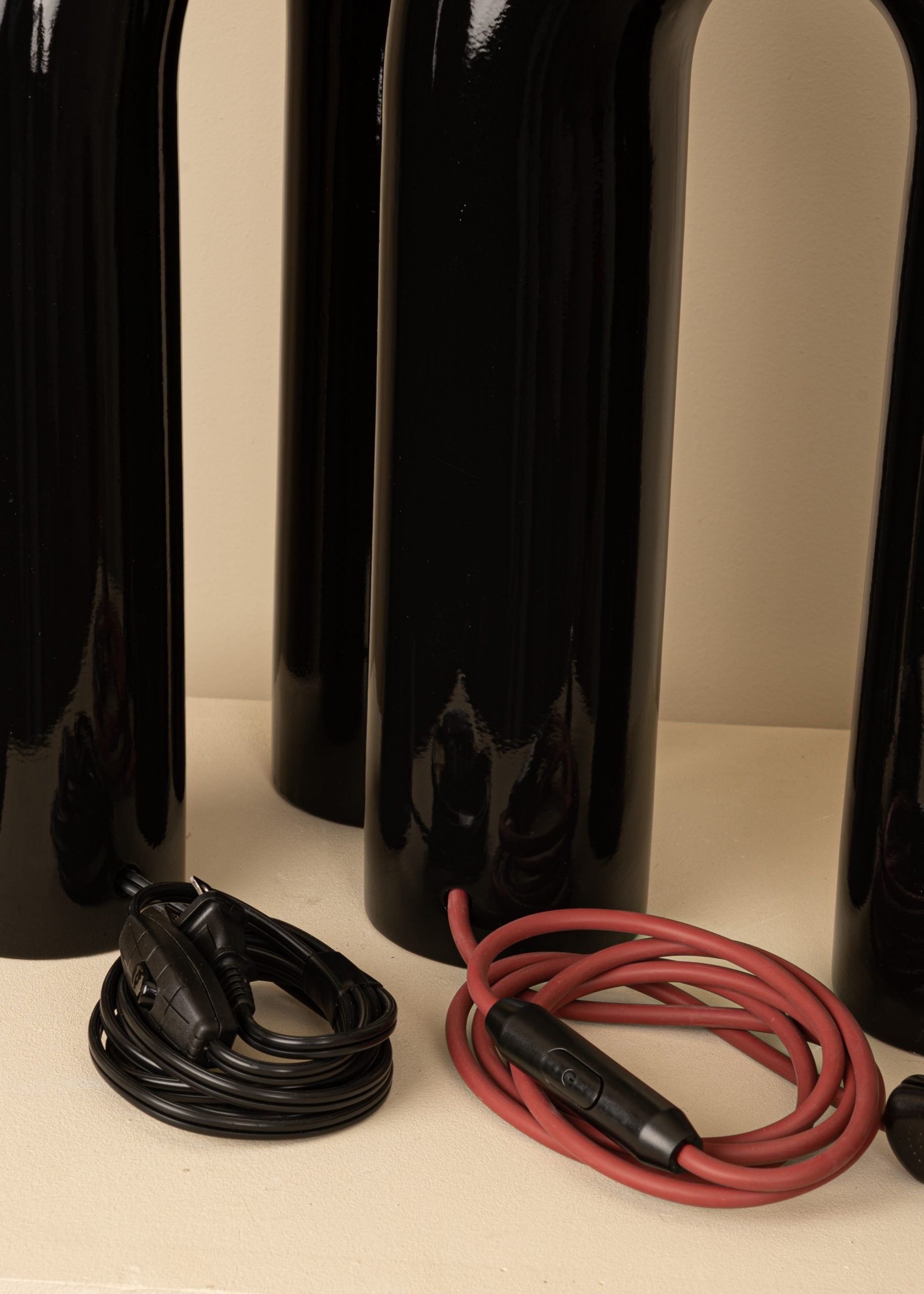 Ceramic Table Lamp ARKO Black