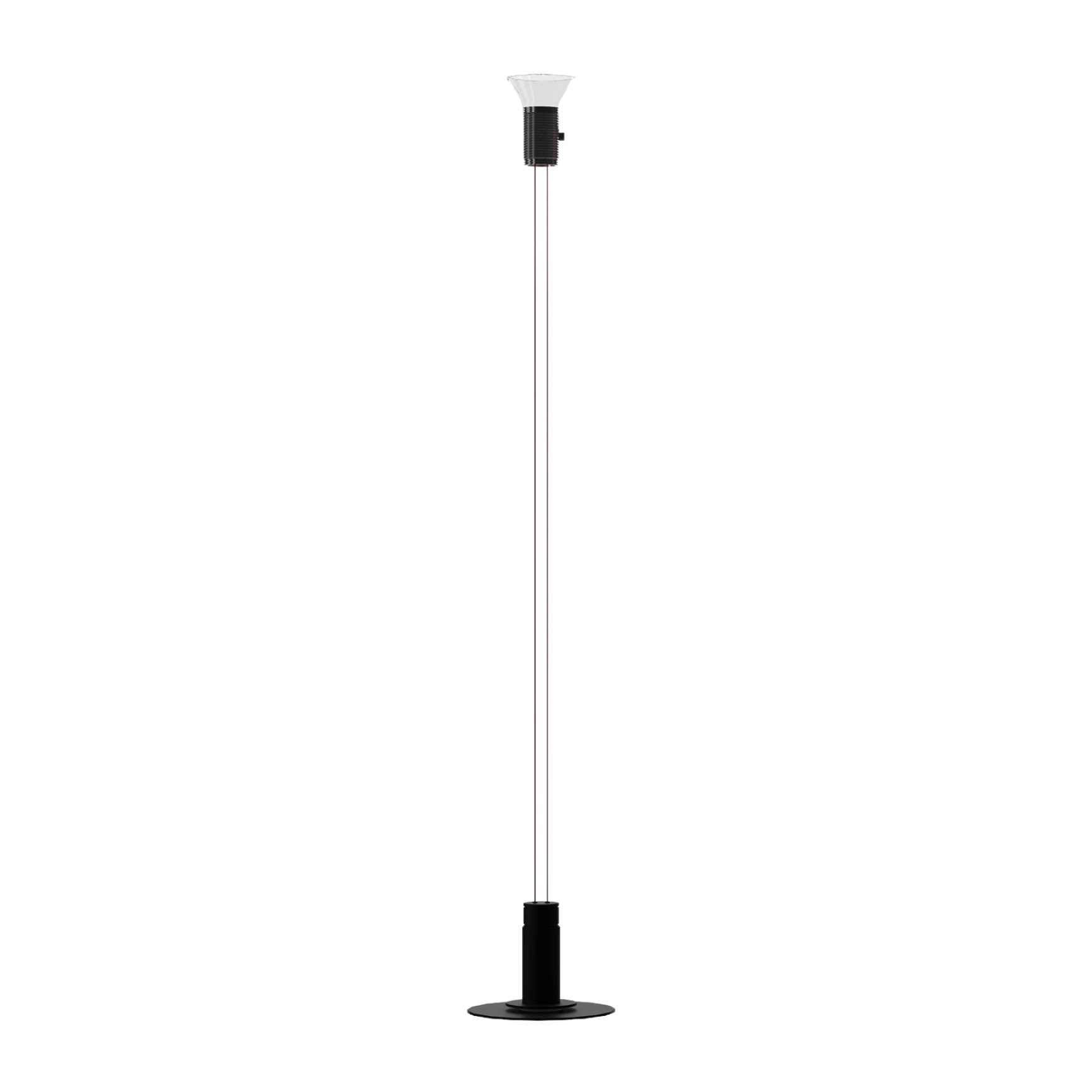 Lampa podlahová DIA transparentná s matnými šedými prvkami