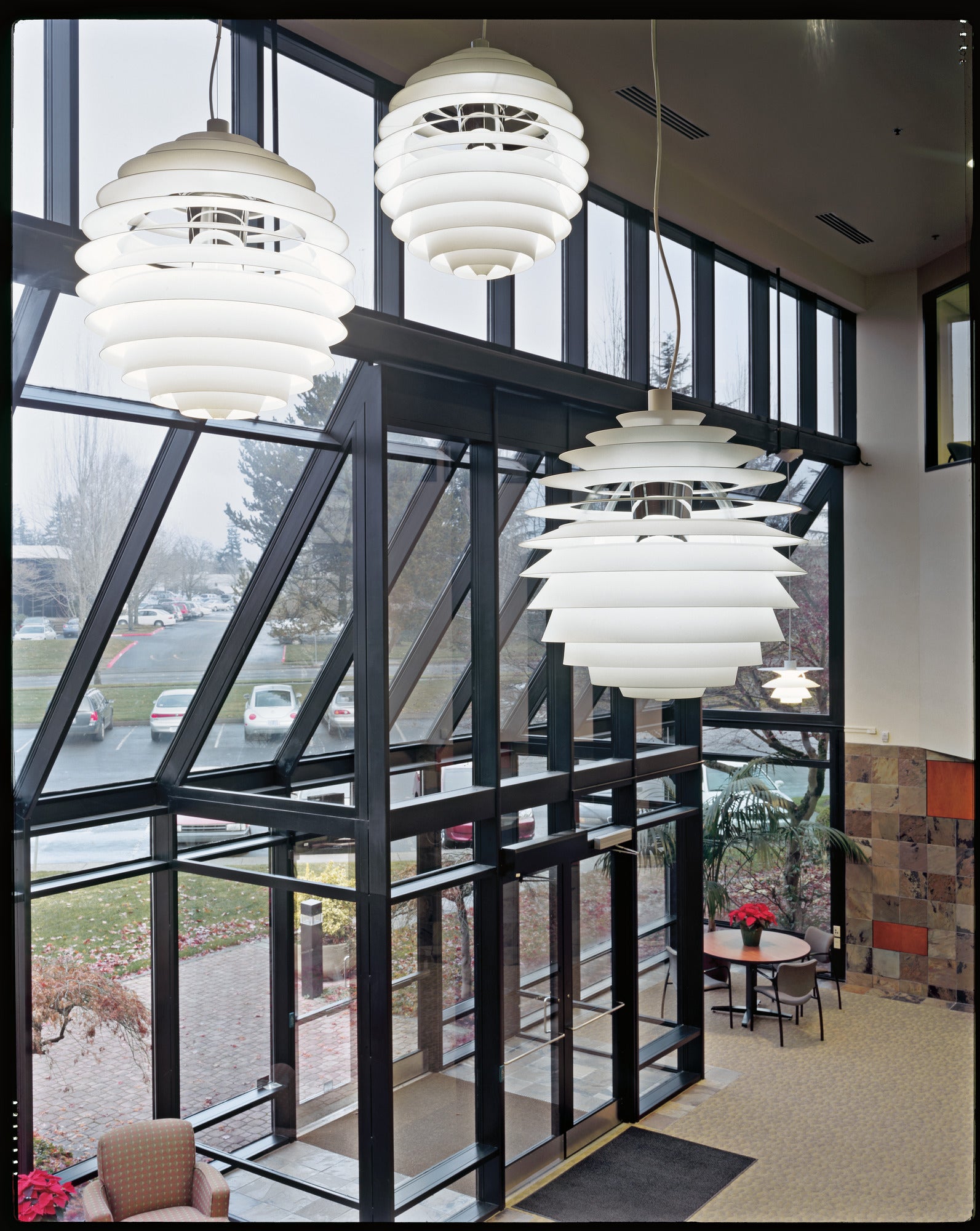 PH LOUVRE white pendant lamp