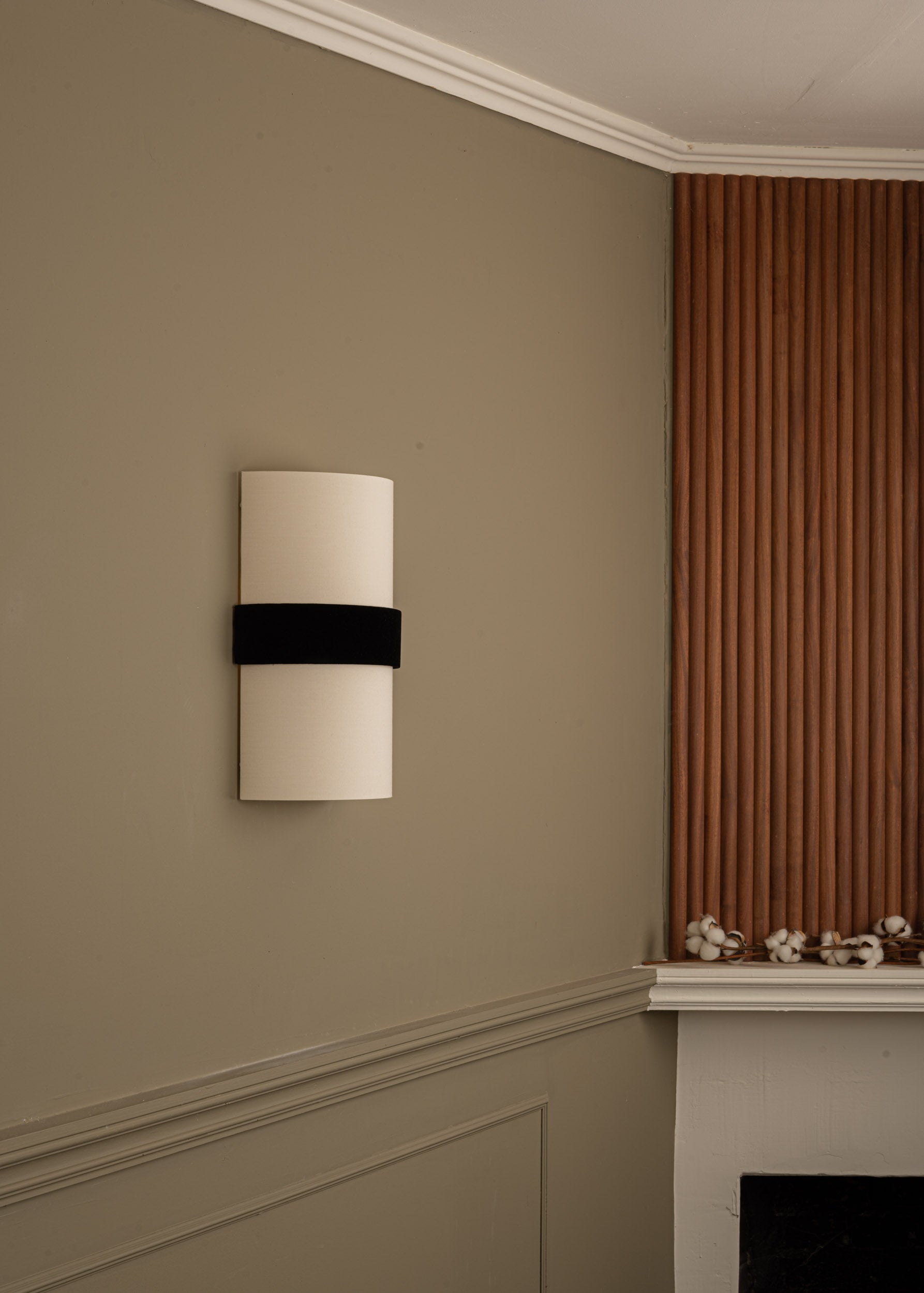 Kinkiet DUONO ecru s čiernym