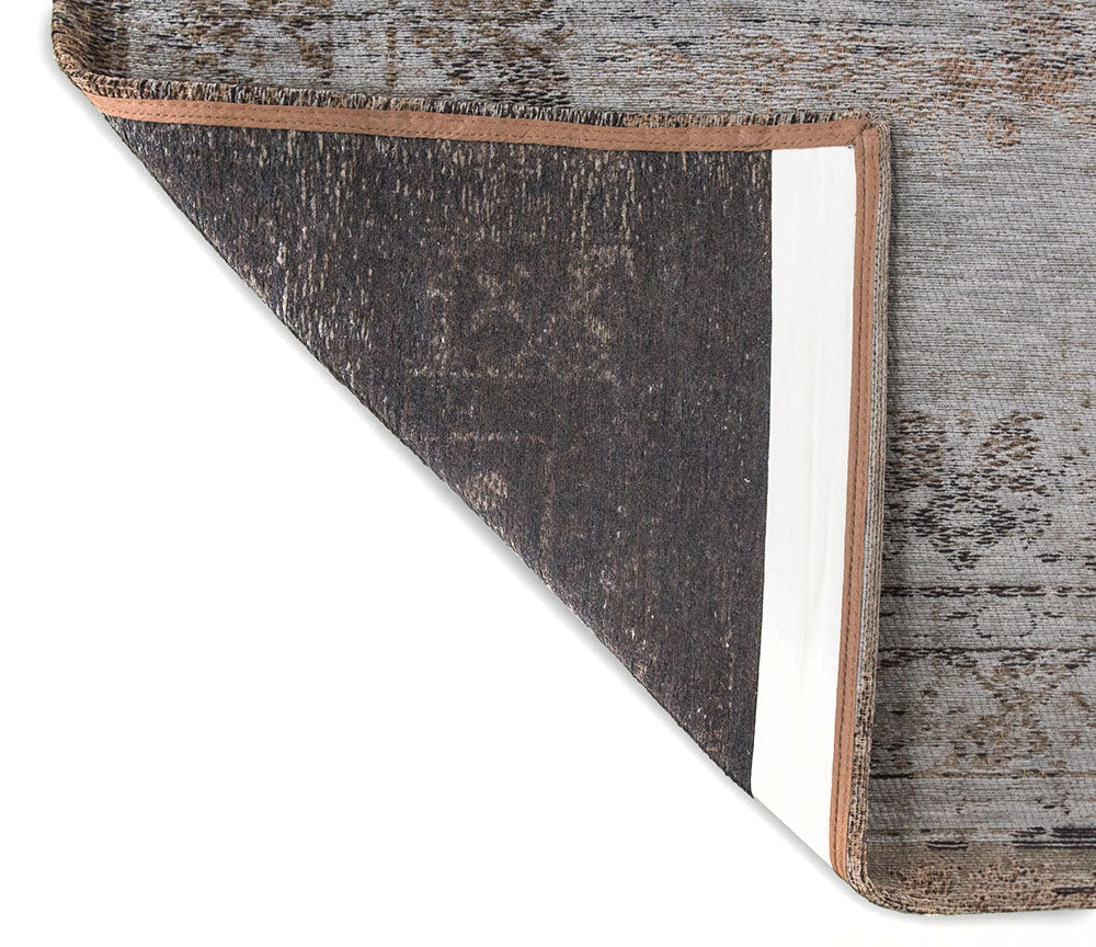 Medallon gray ebony brown-gray rug