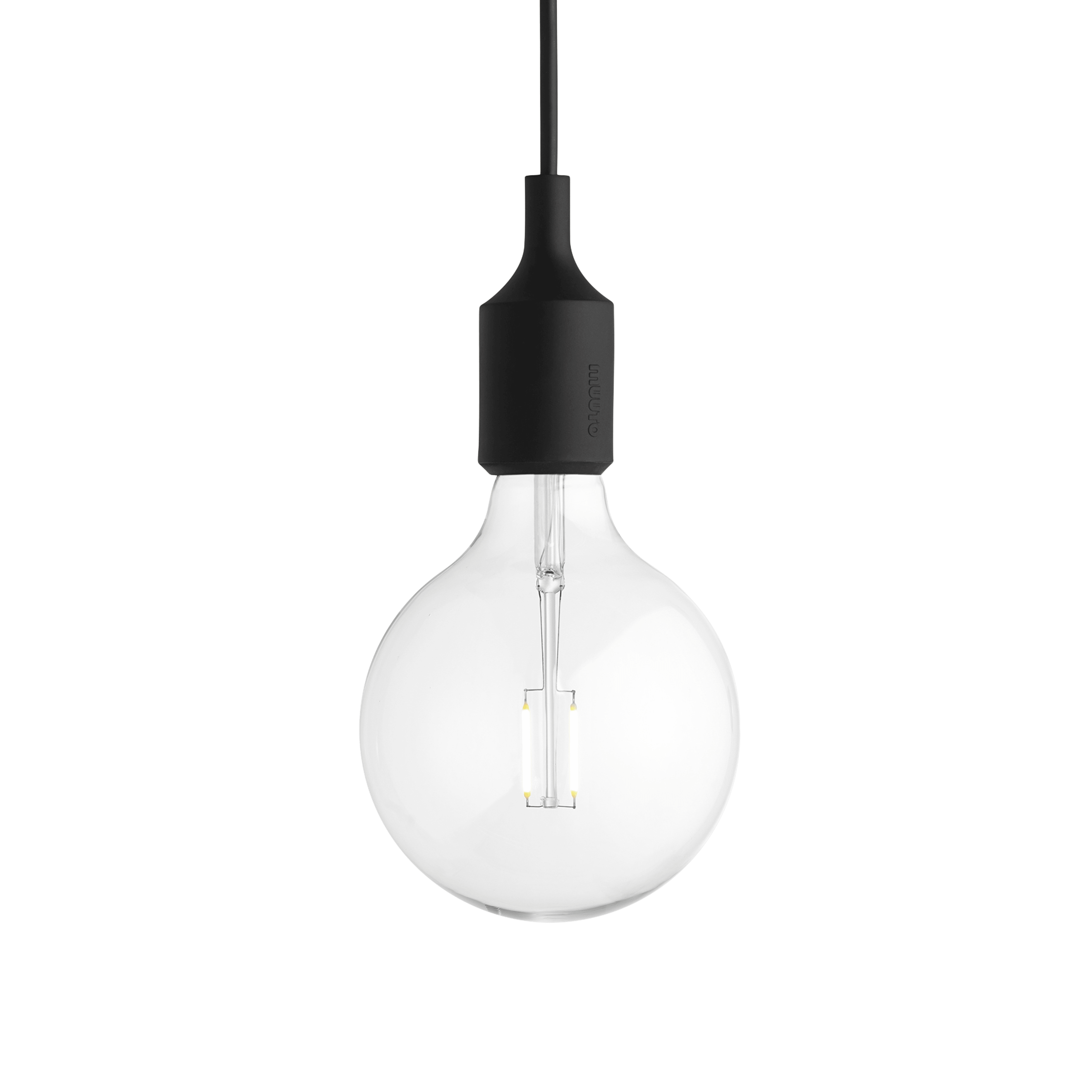 Lampa wisząca E27 czarny
