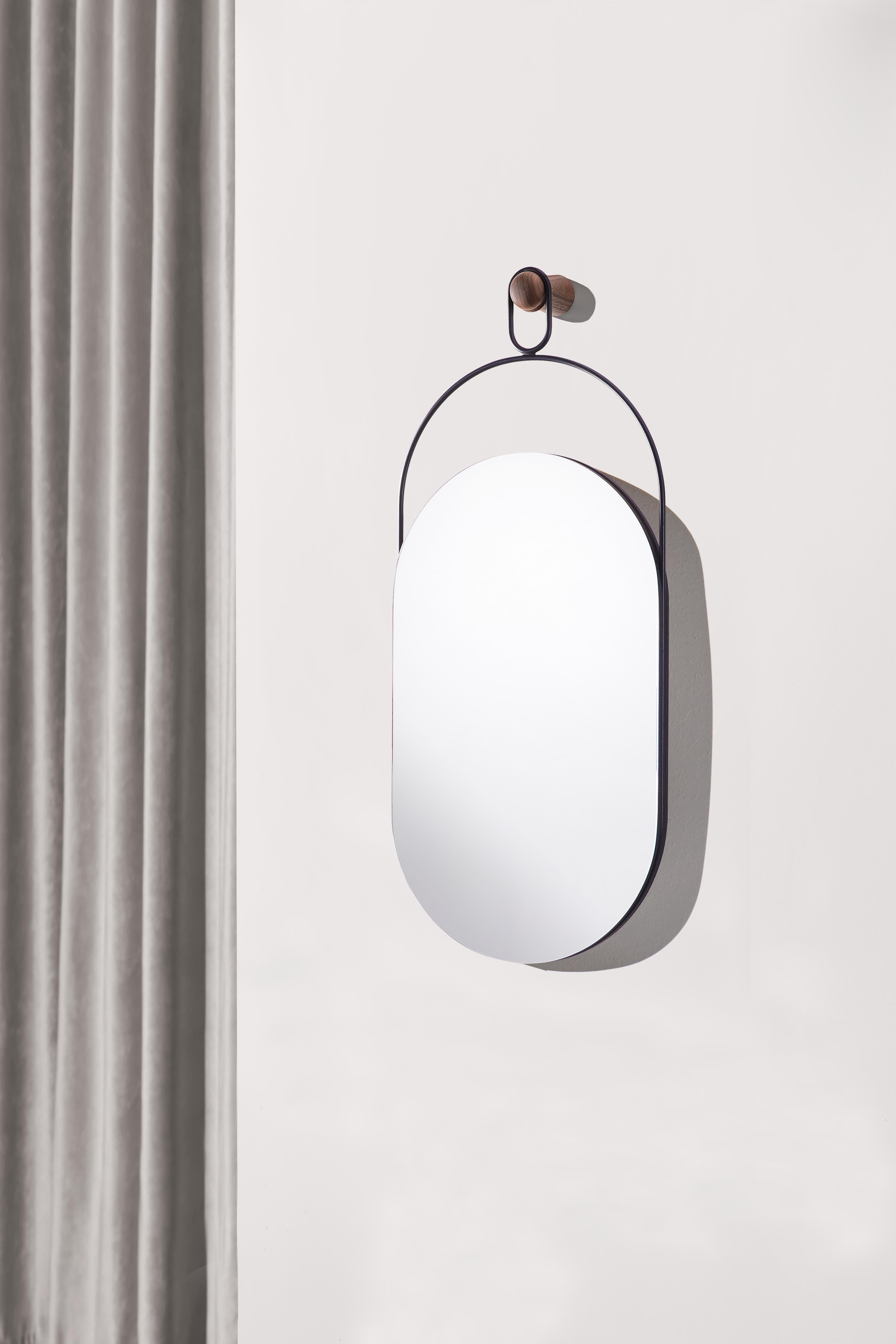 Luster ESLABON orechové drevo s čiernou