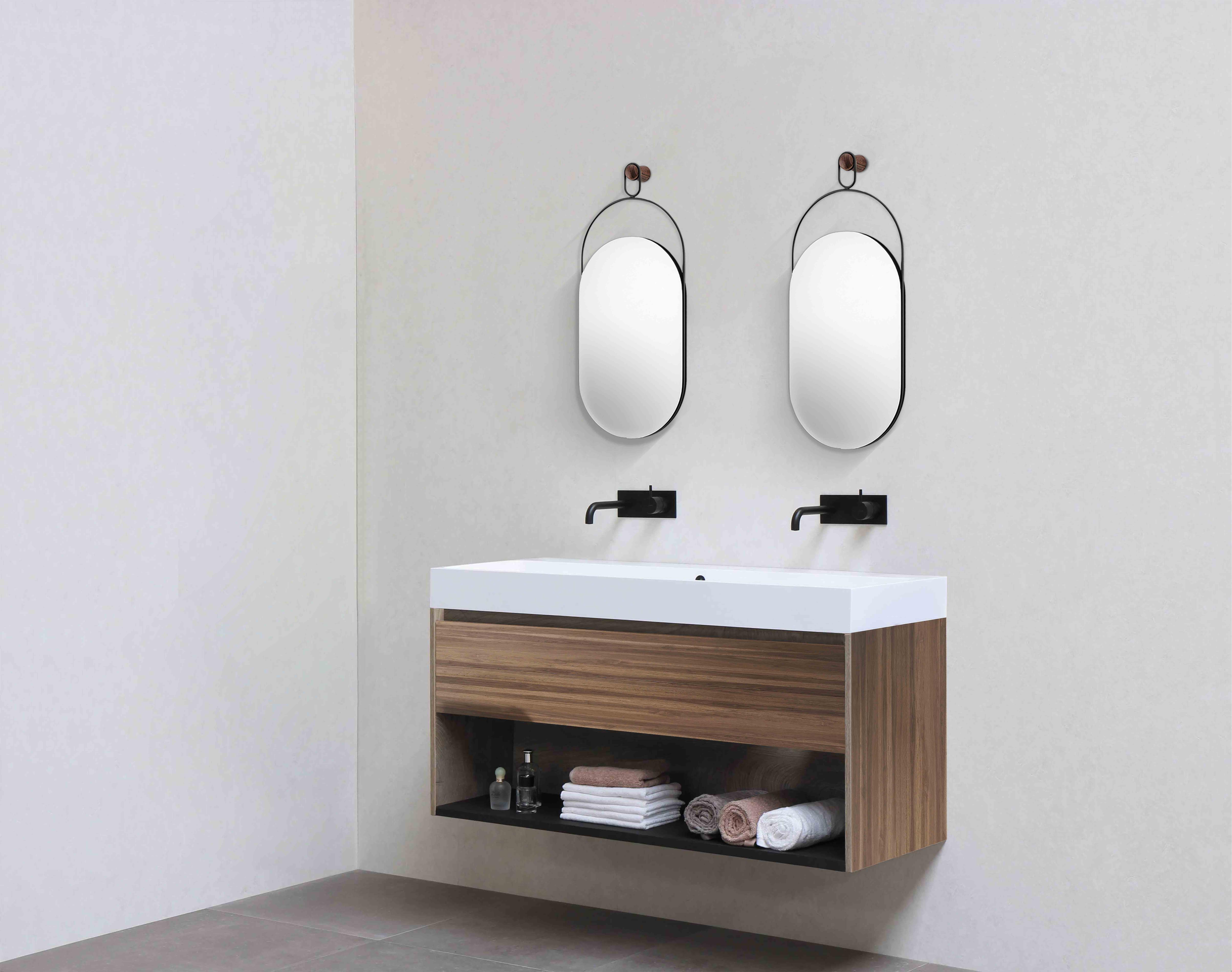 Luster ESLABON orechové drevo s čiernou