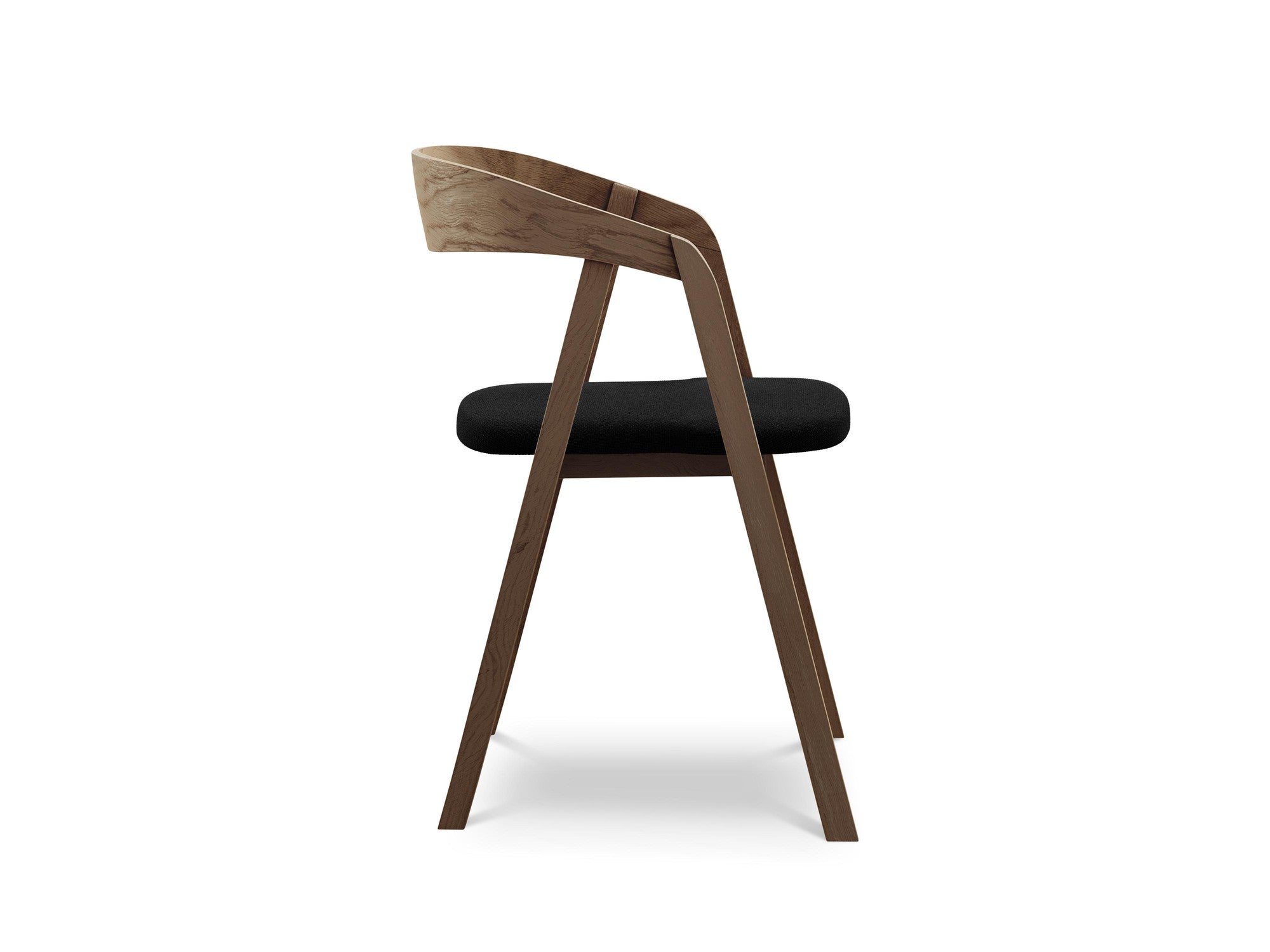 ERIKA chair black boucle with beech base