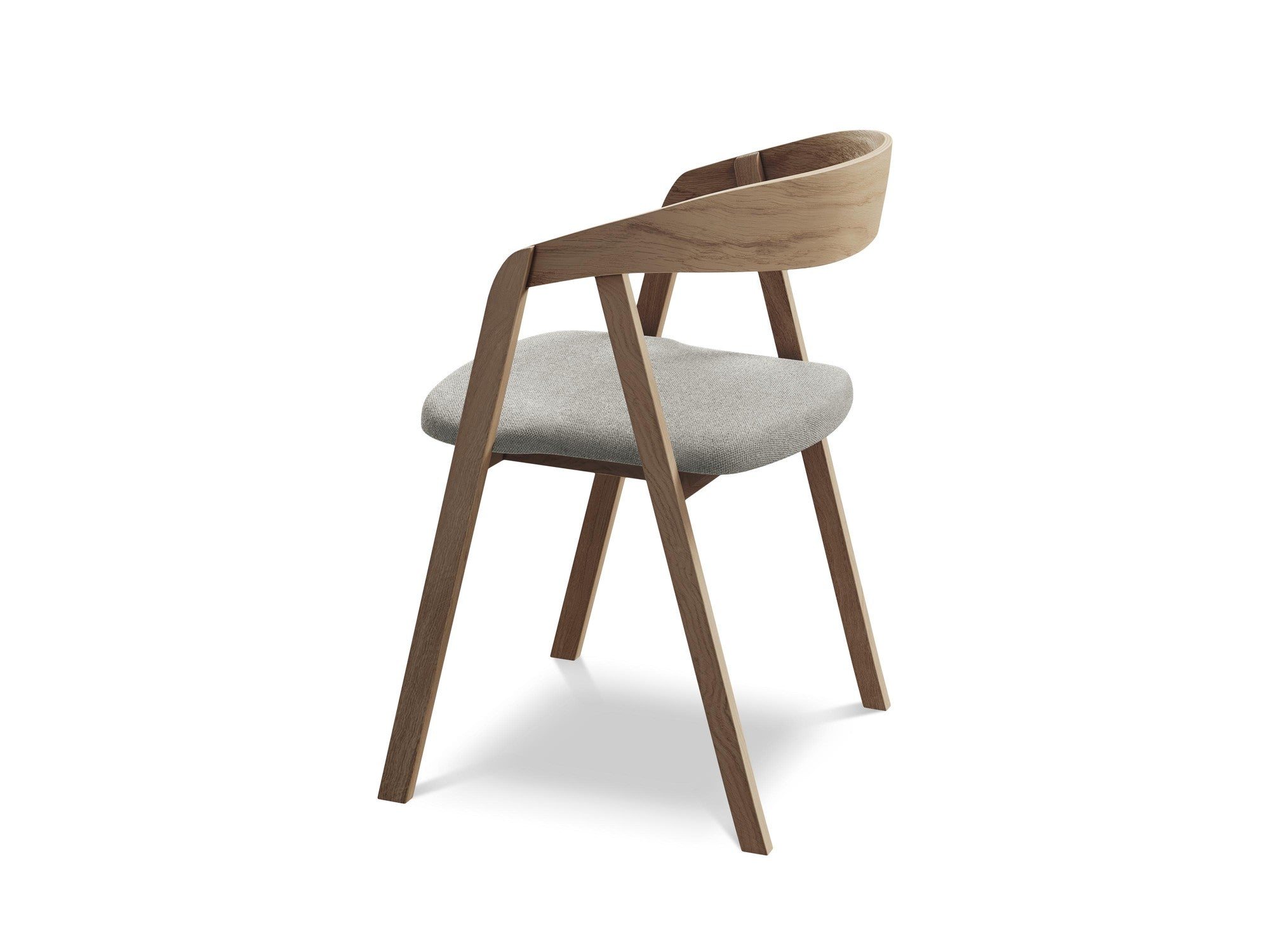 ERIKA Chair Light Gray with Beech Base