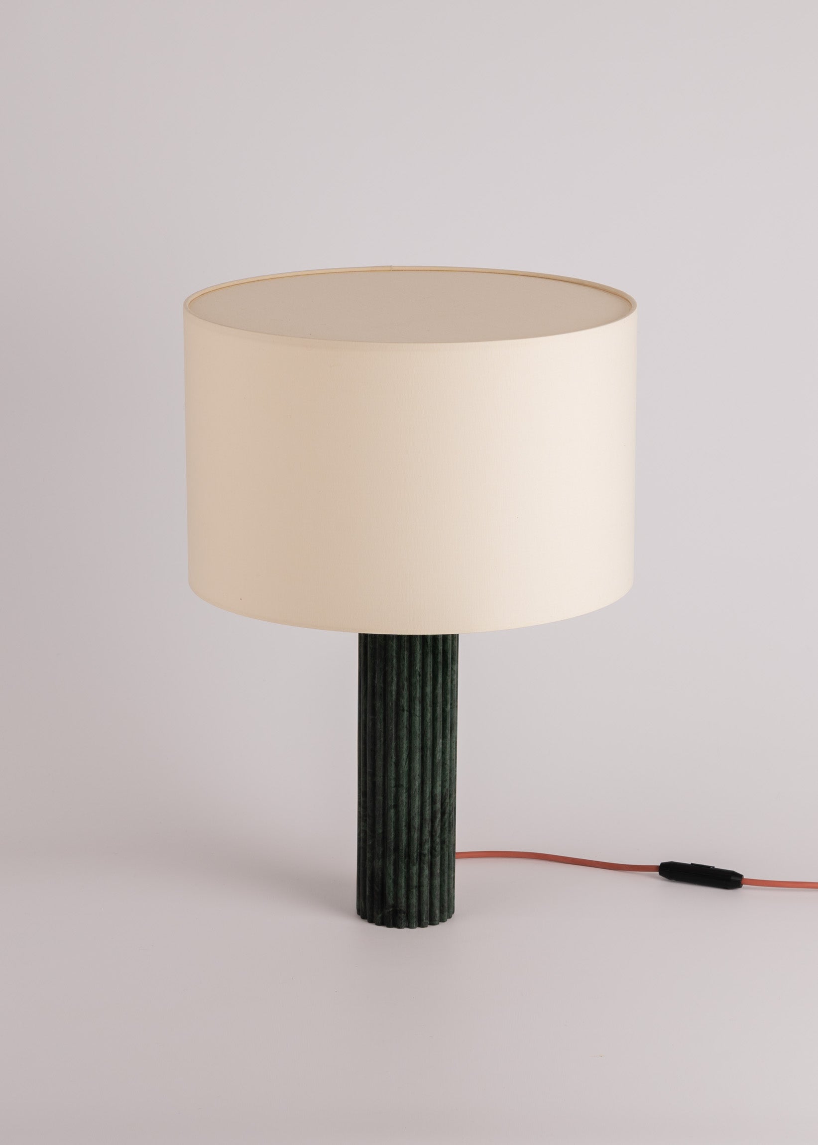 Stolná lampa FLUTA zelený mramor