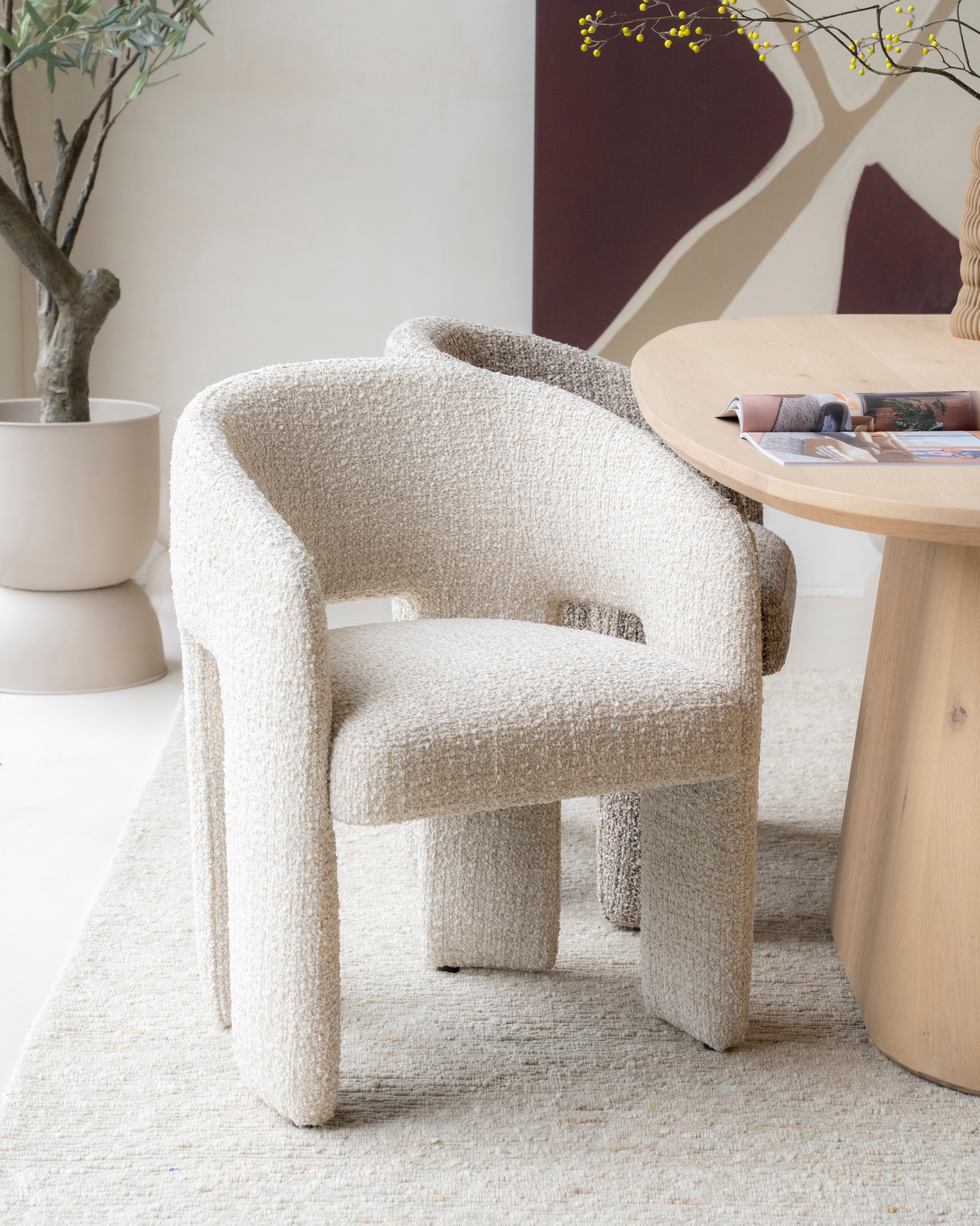 HAMILTON Armchair in Light Beige
