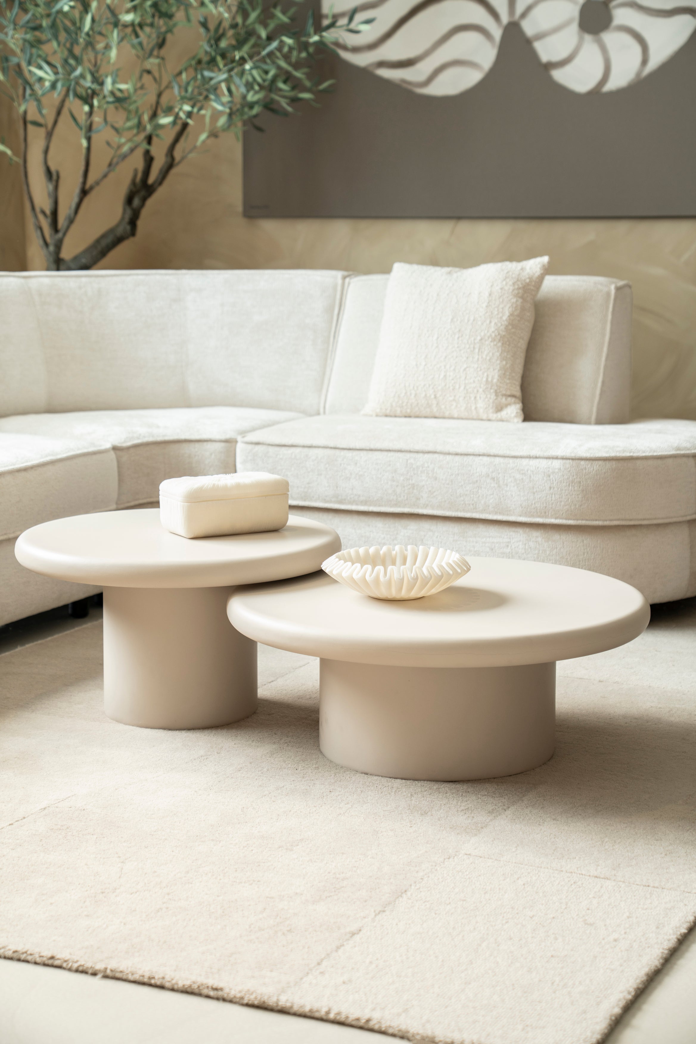 JADE cream side table