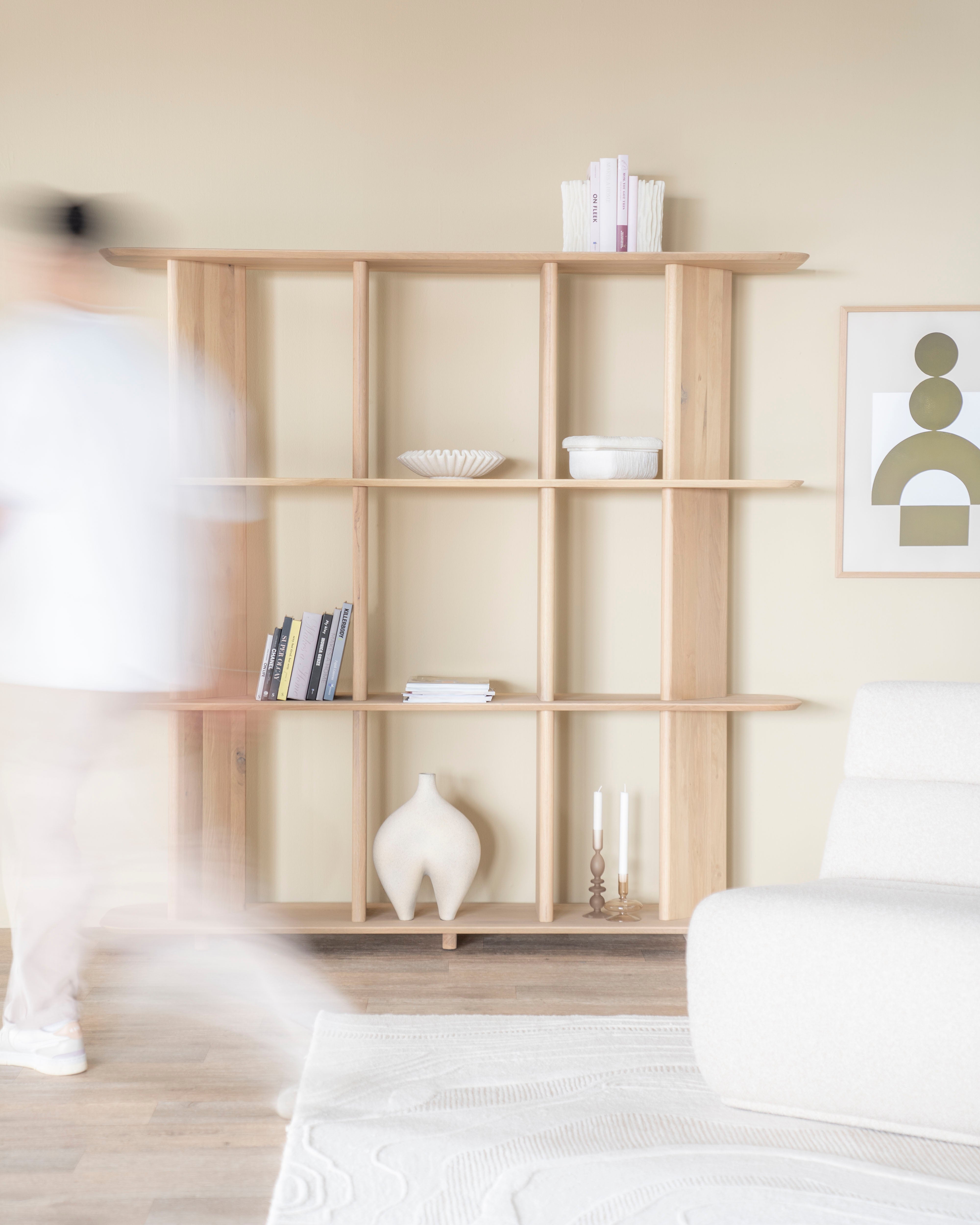 Regál TY z dubového dreva