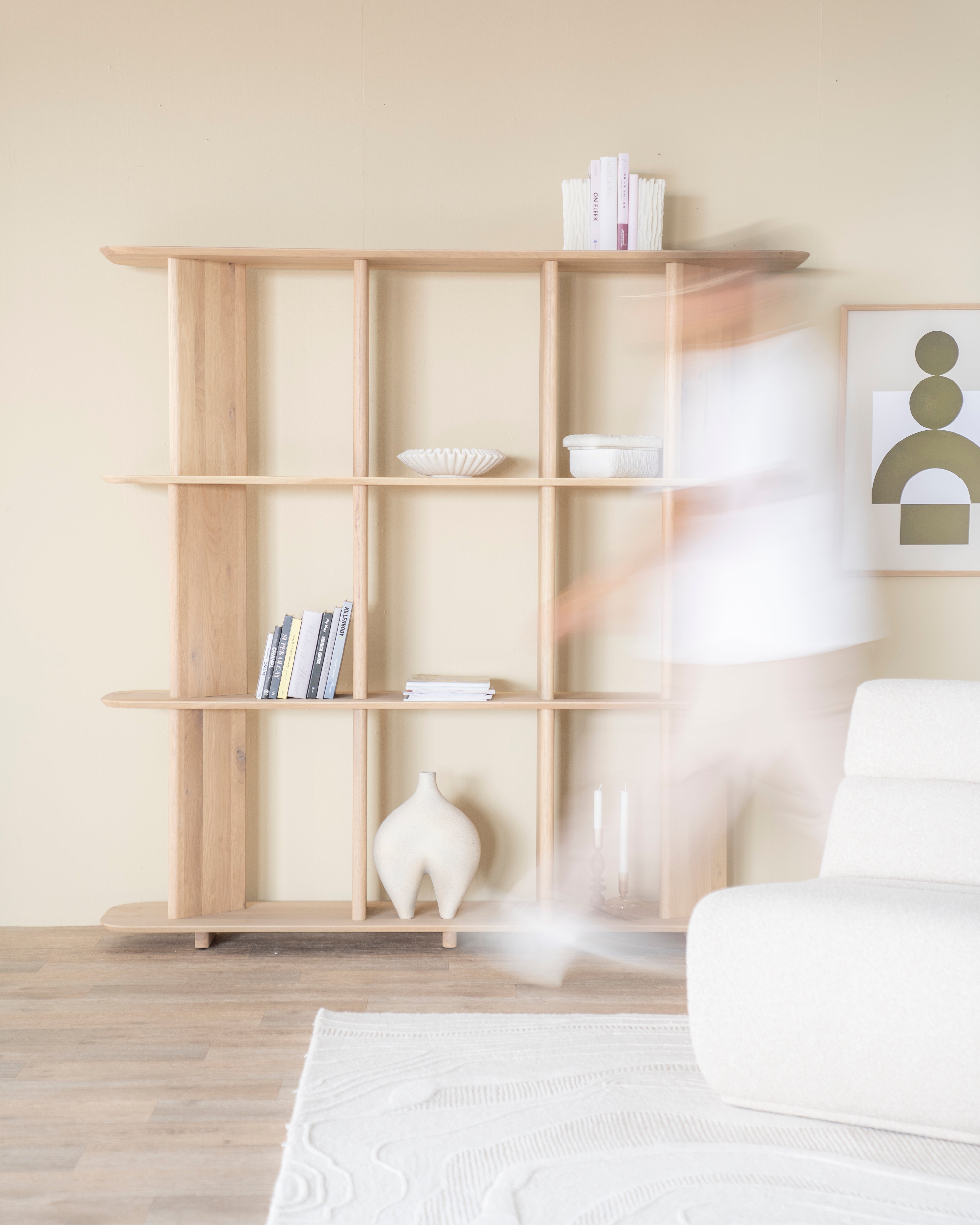 Regál TY z dubového dreva