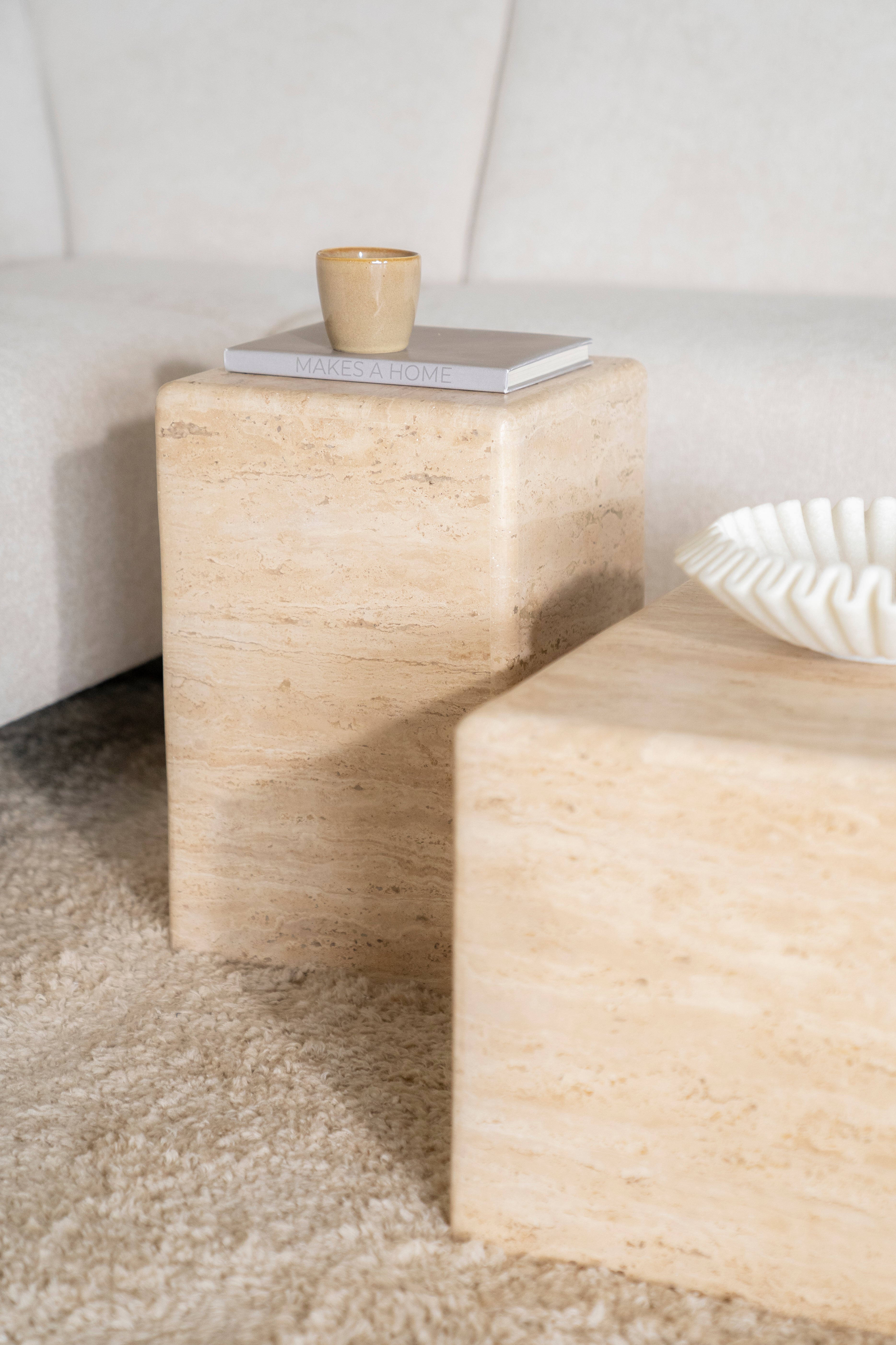 DONTA side table travertine