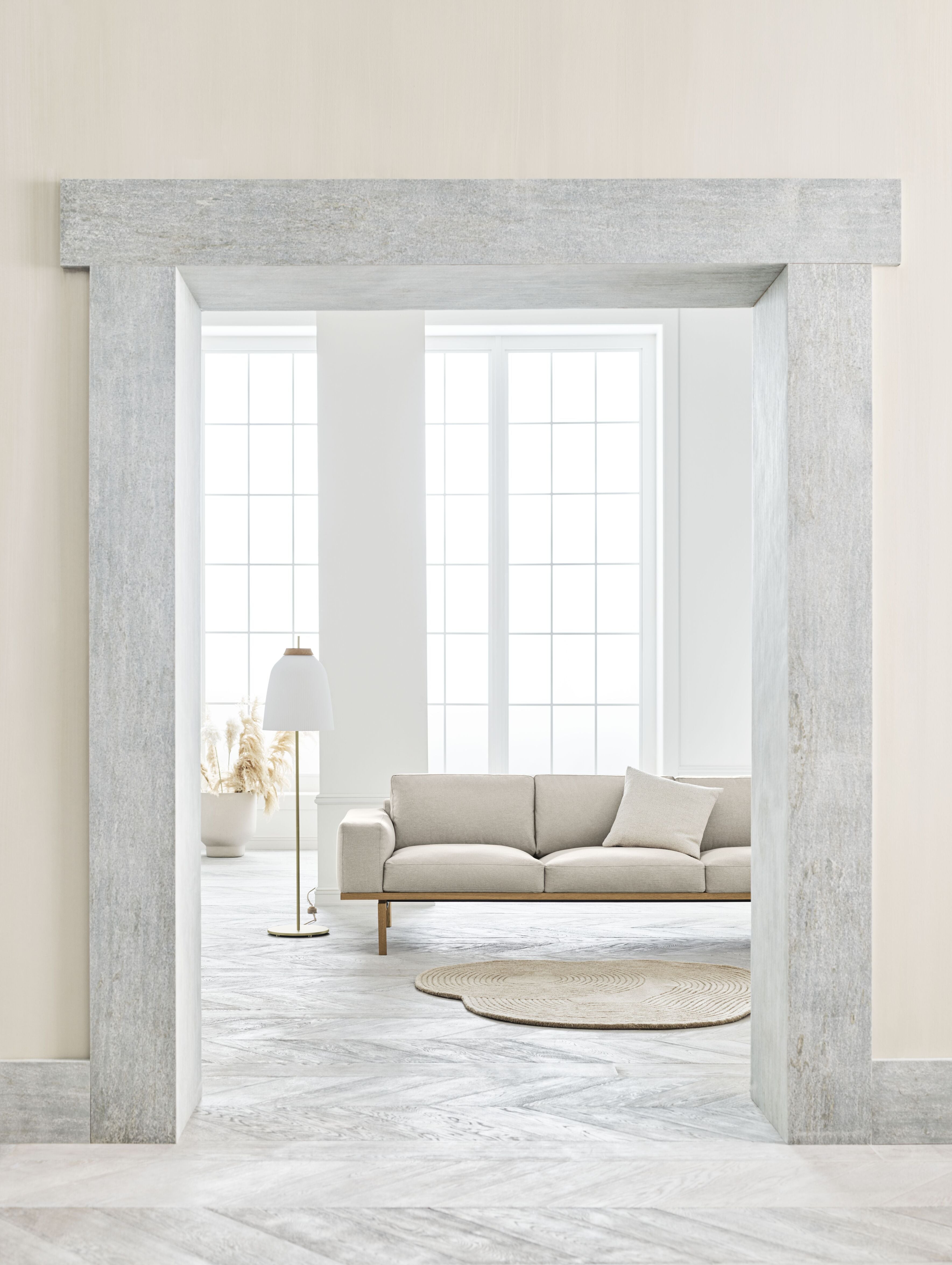 Pohovka 3-miestna ELTON s dubovým podstavcom