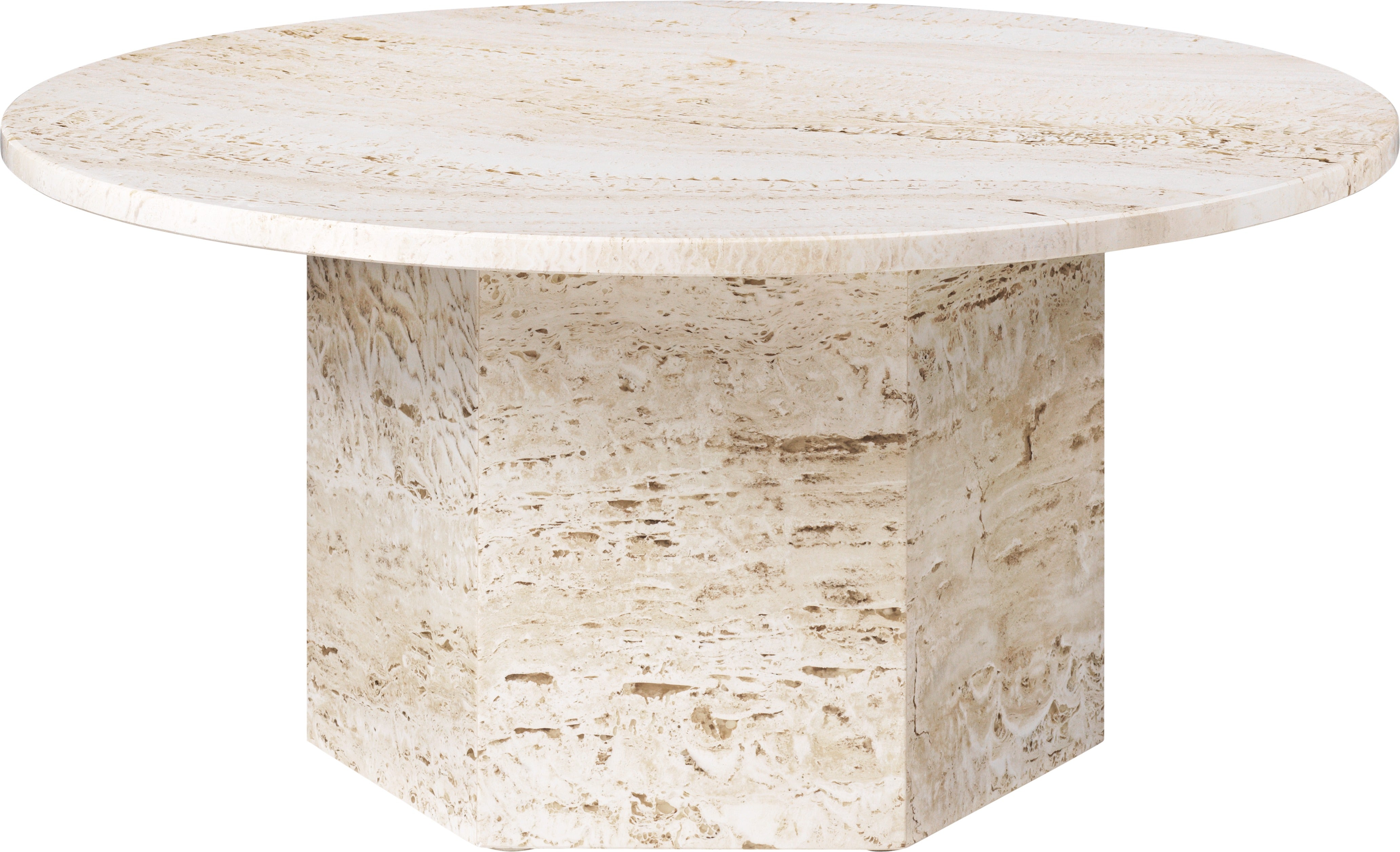 EPIC cream travertine coffee table