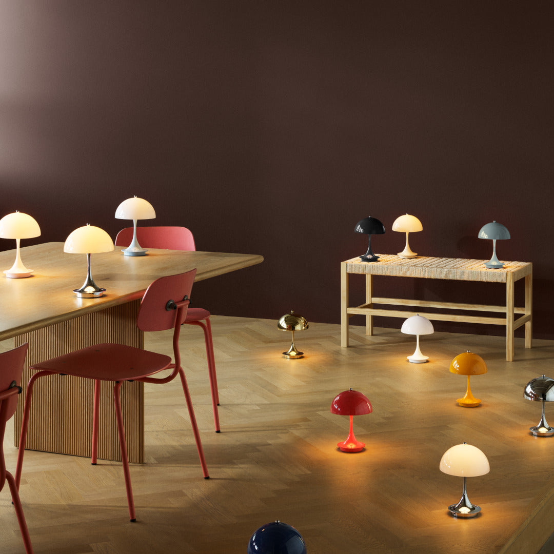 Portable lamp PANTHELLA 160 chrome