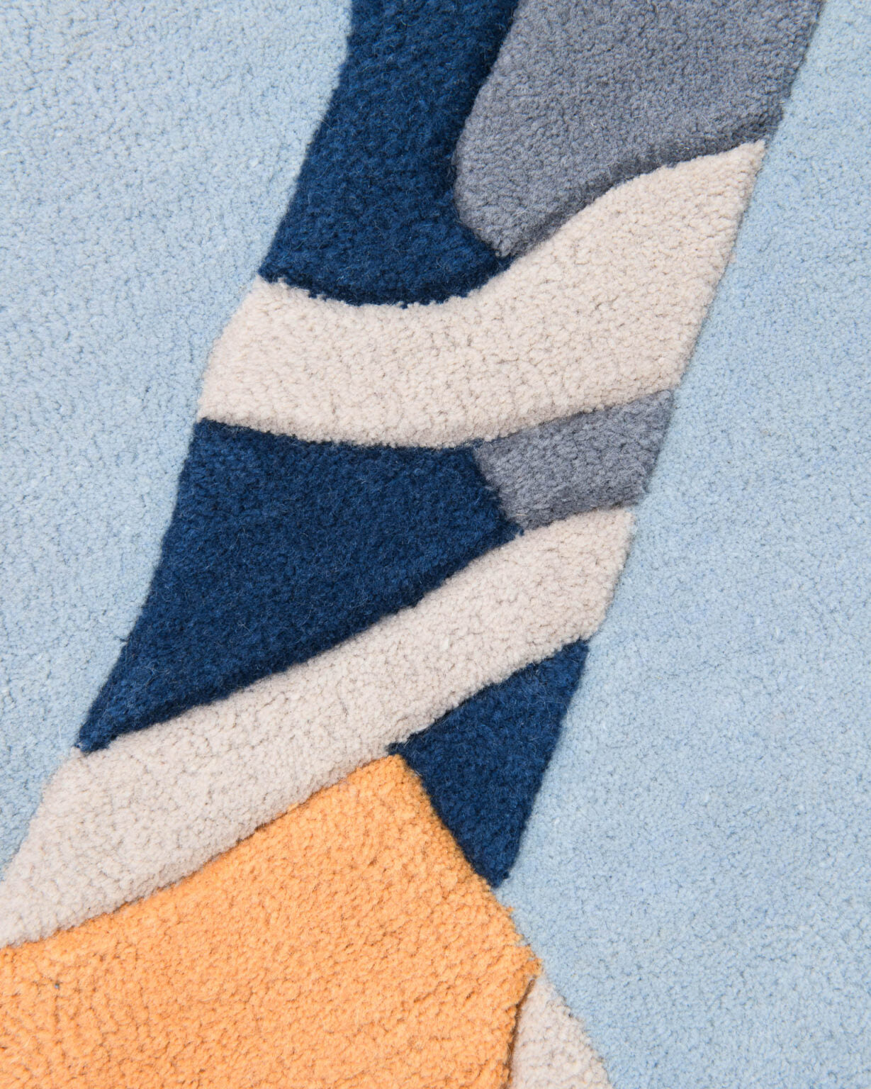 Dywan dekoracyjny asymetryczny FRAME błękitny