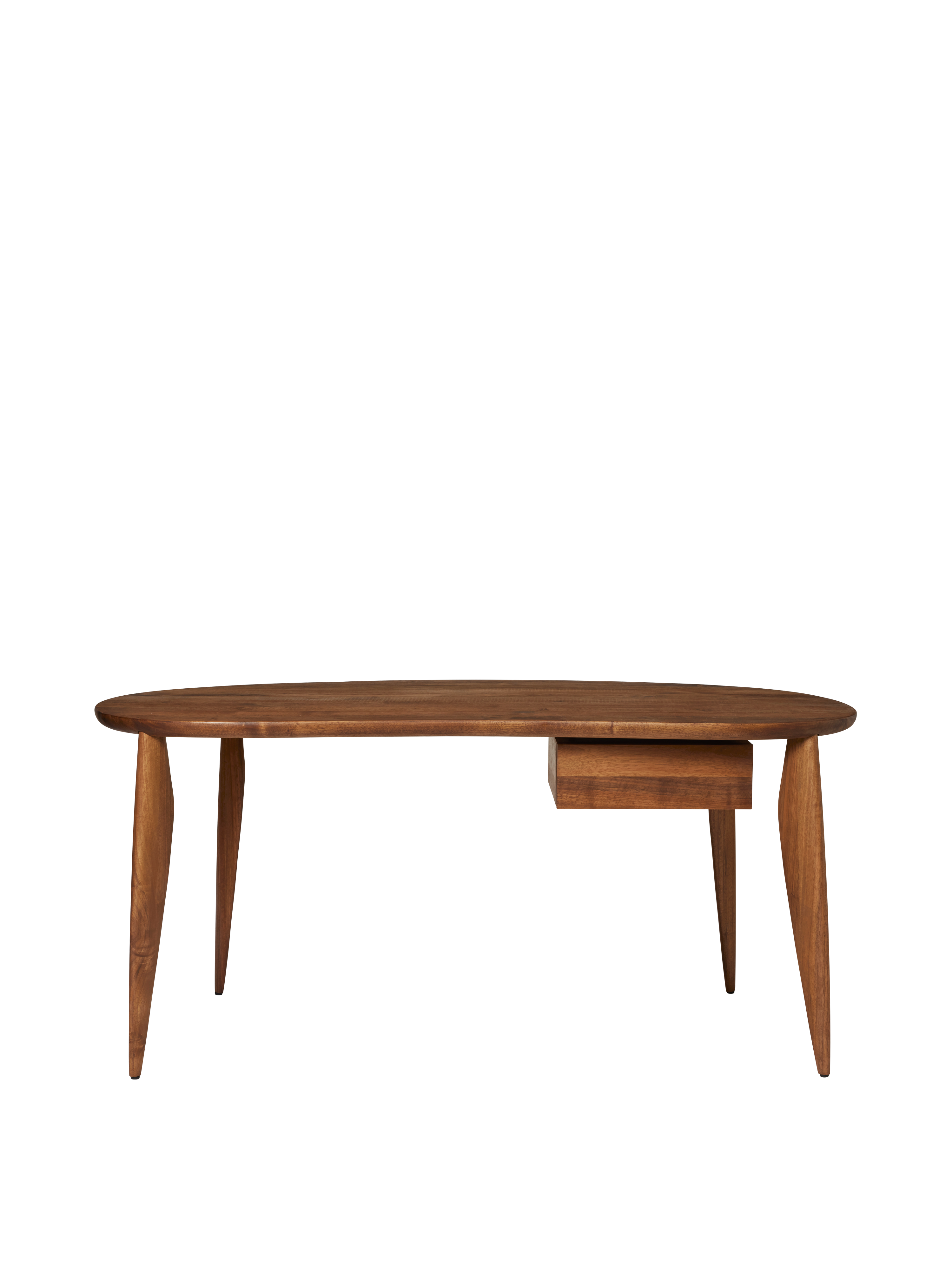 Písací stôl so zásuvkou FEVE orechové drevo