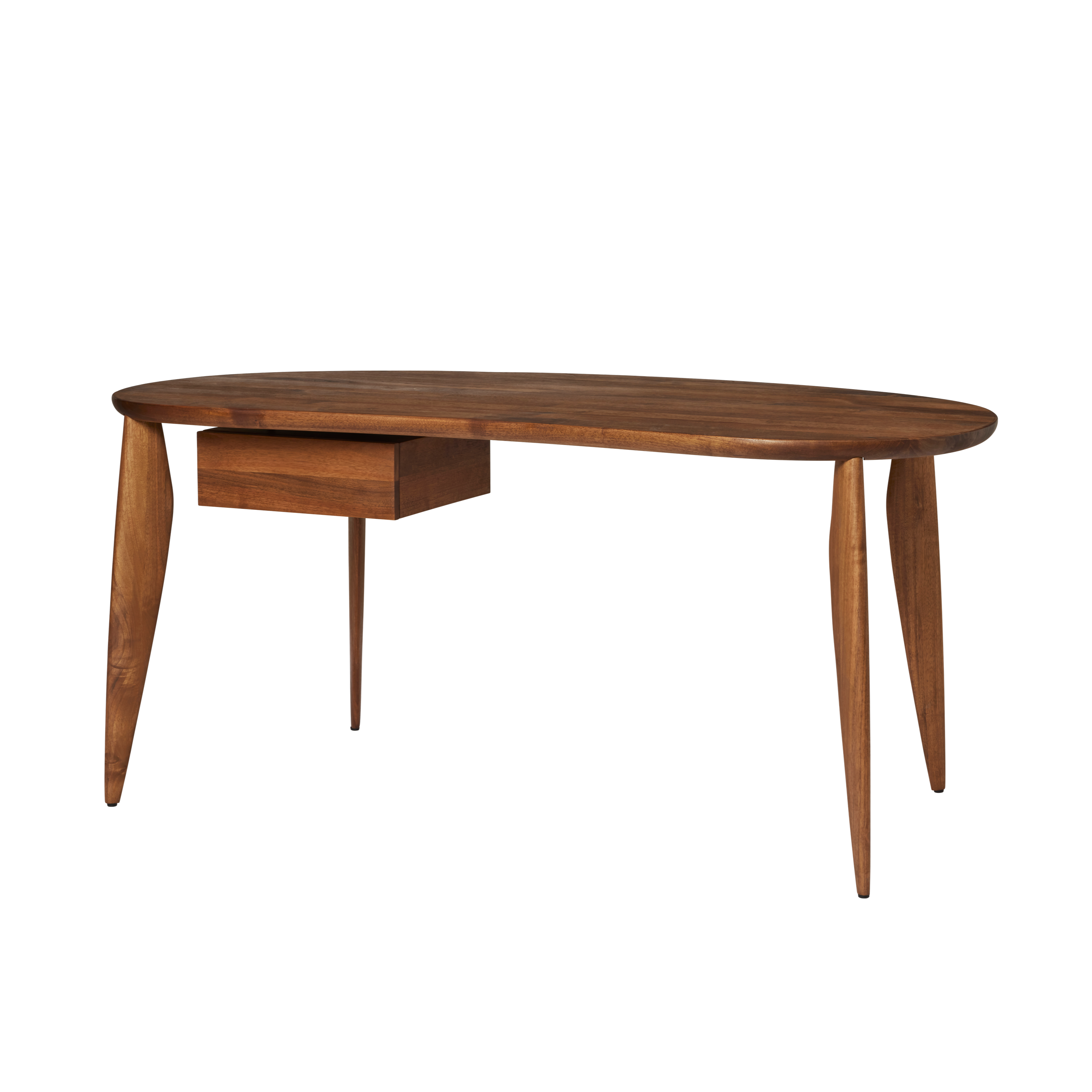 Písací stôl so zásuvkou FEVE orechové drevo