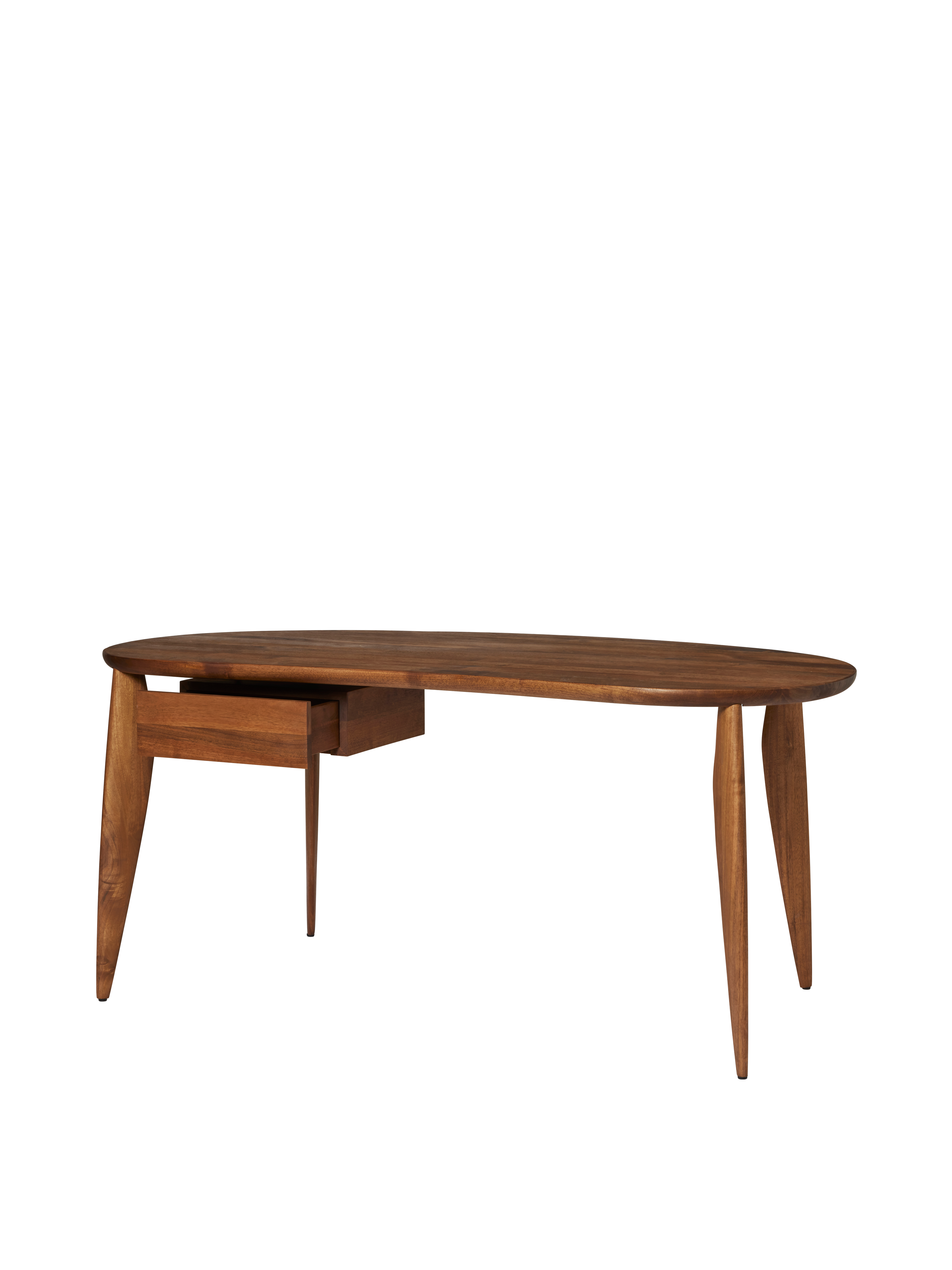 Písací stôl so zásuvkou FEVE orechové drevo