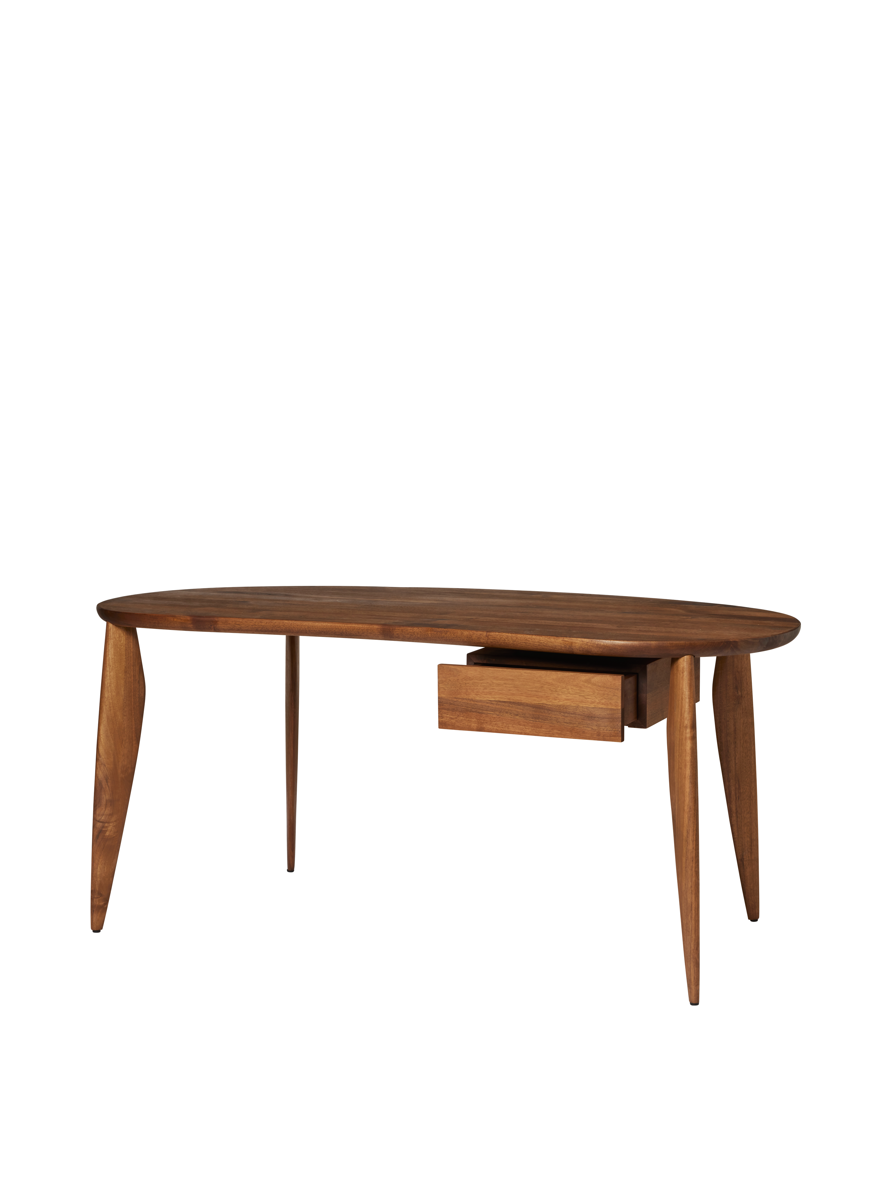 Písací stôl so zásuvkou FEVE orechové drevo