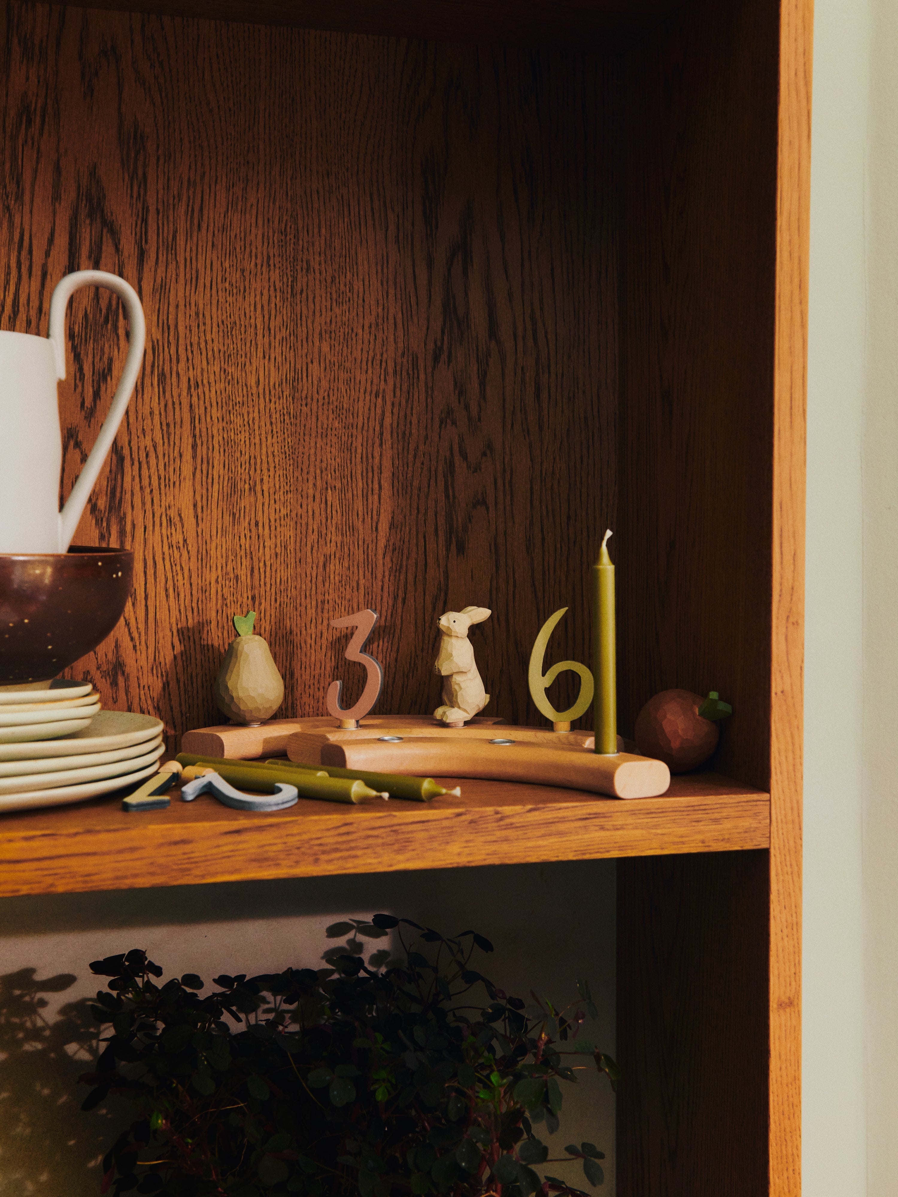 Sviečka LOOPI ružová