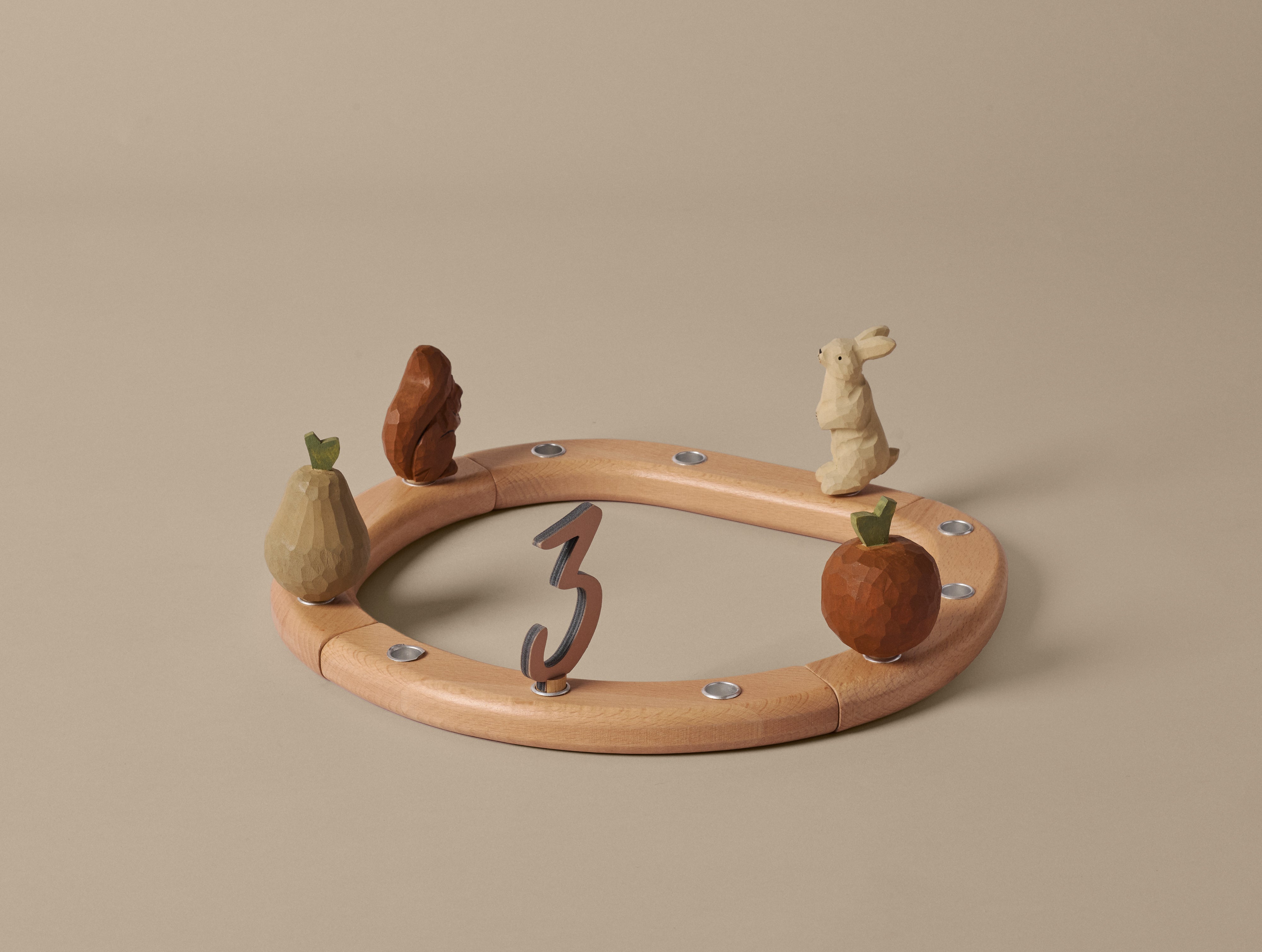 Sviečka LOOPI ružová