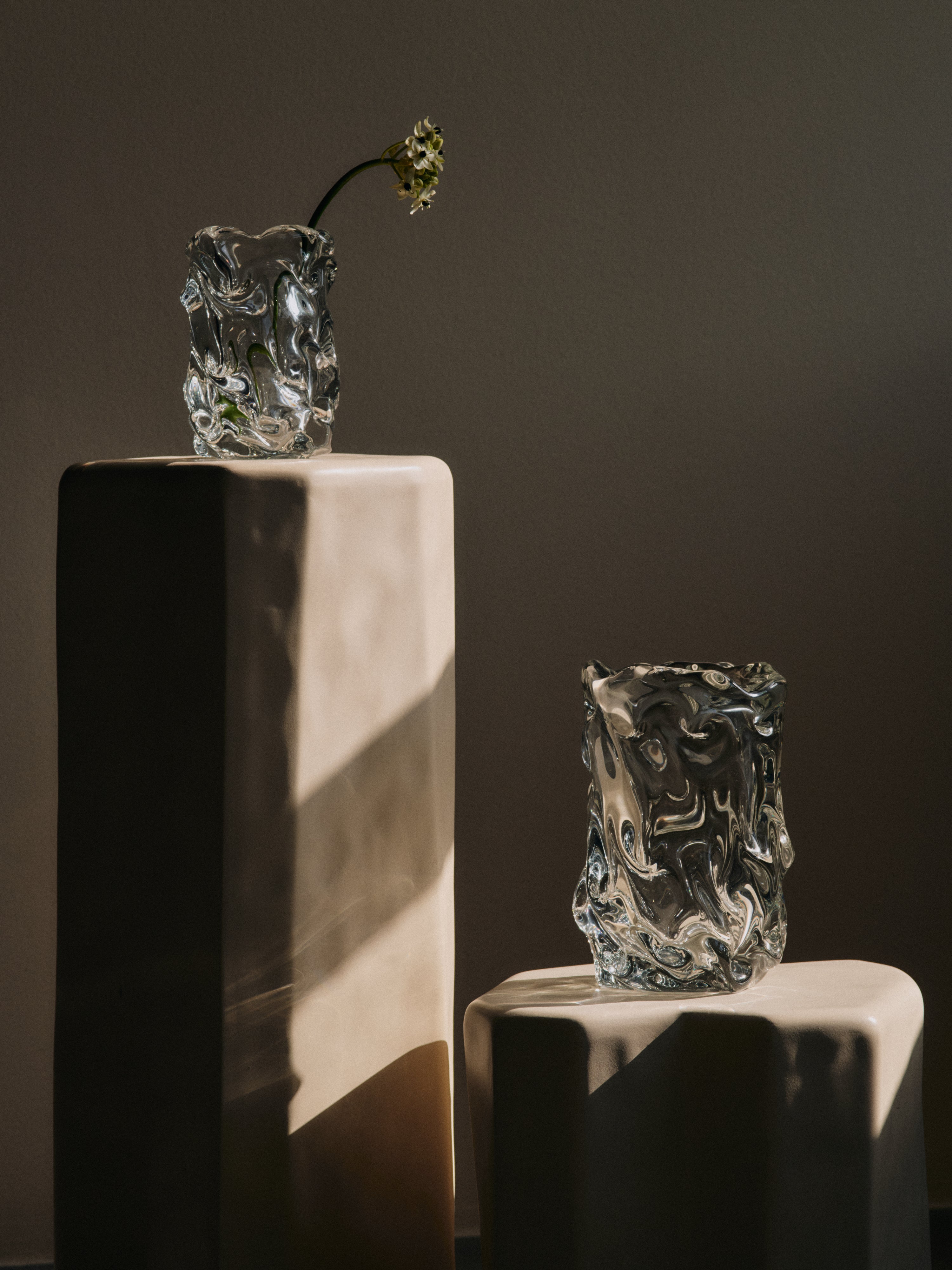 VIRELLE vase blown glass