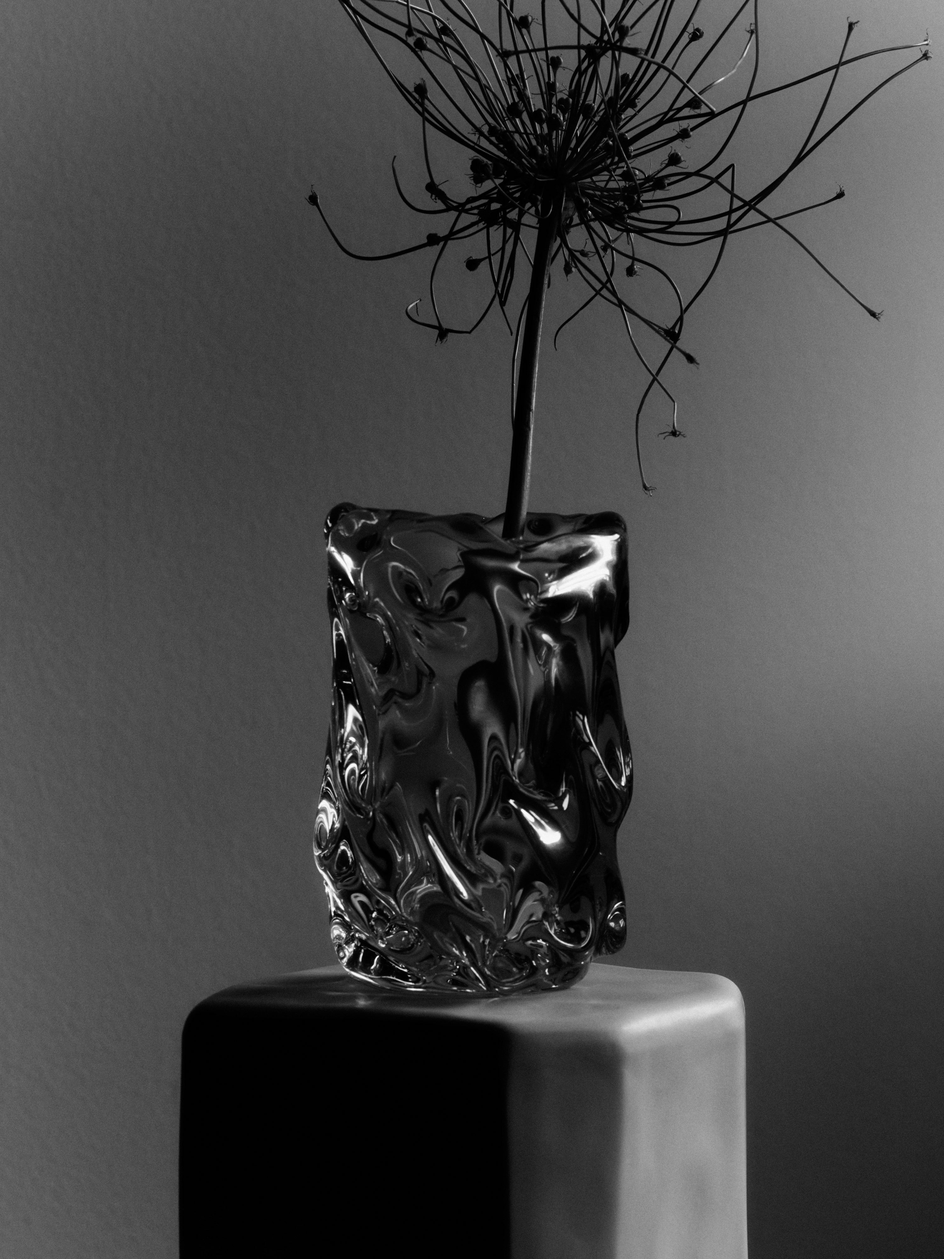 VIRELLE vase blown glass