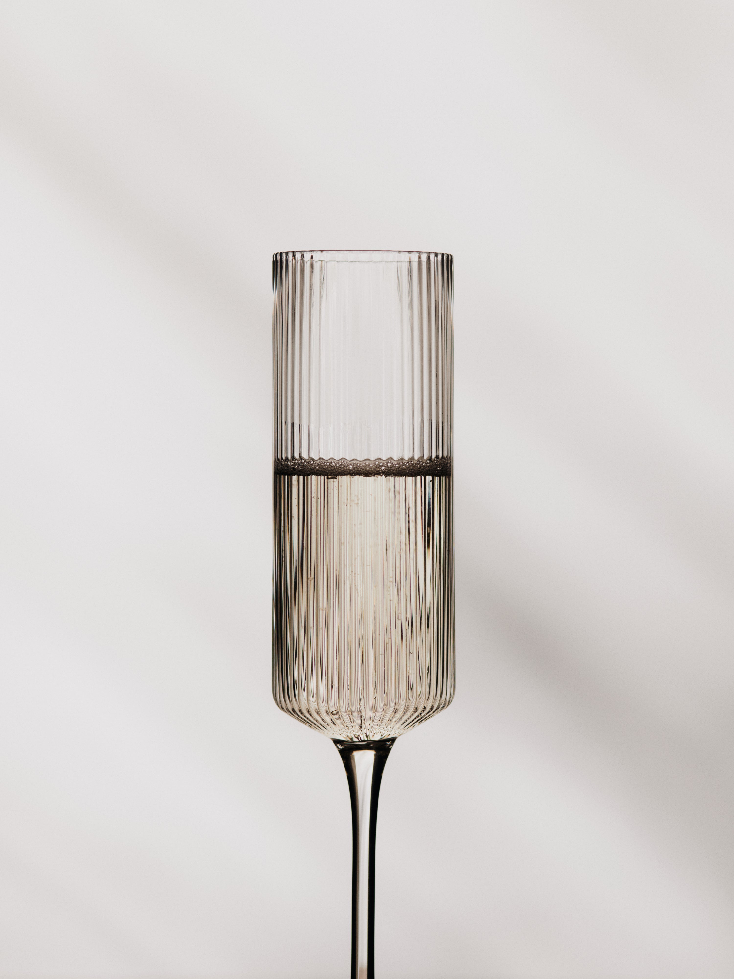 Ripple Flutes Champagne Glass Set Glass