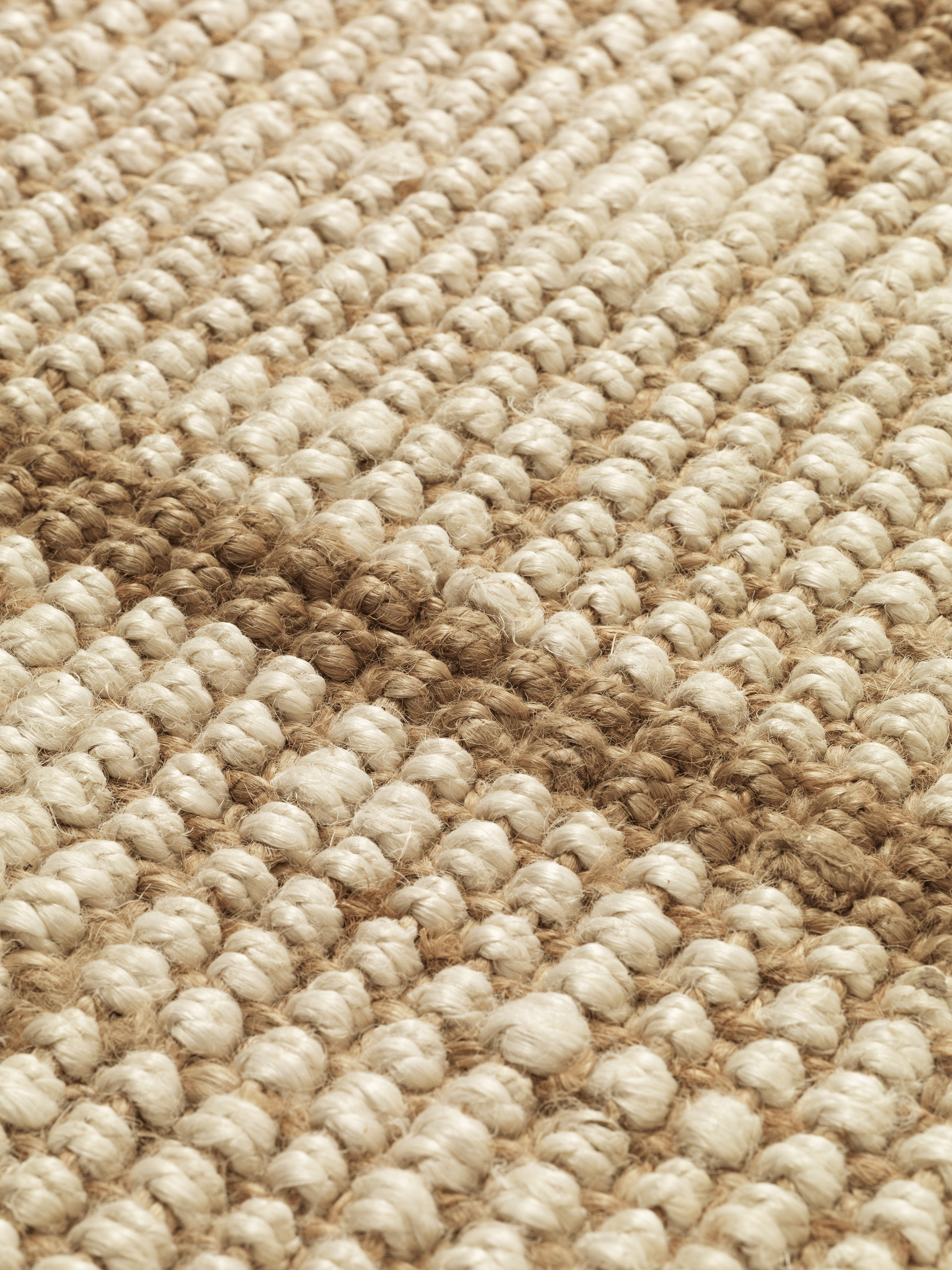 ATHENS STRIPES cream runner with jute