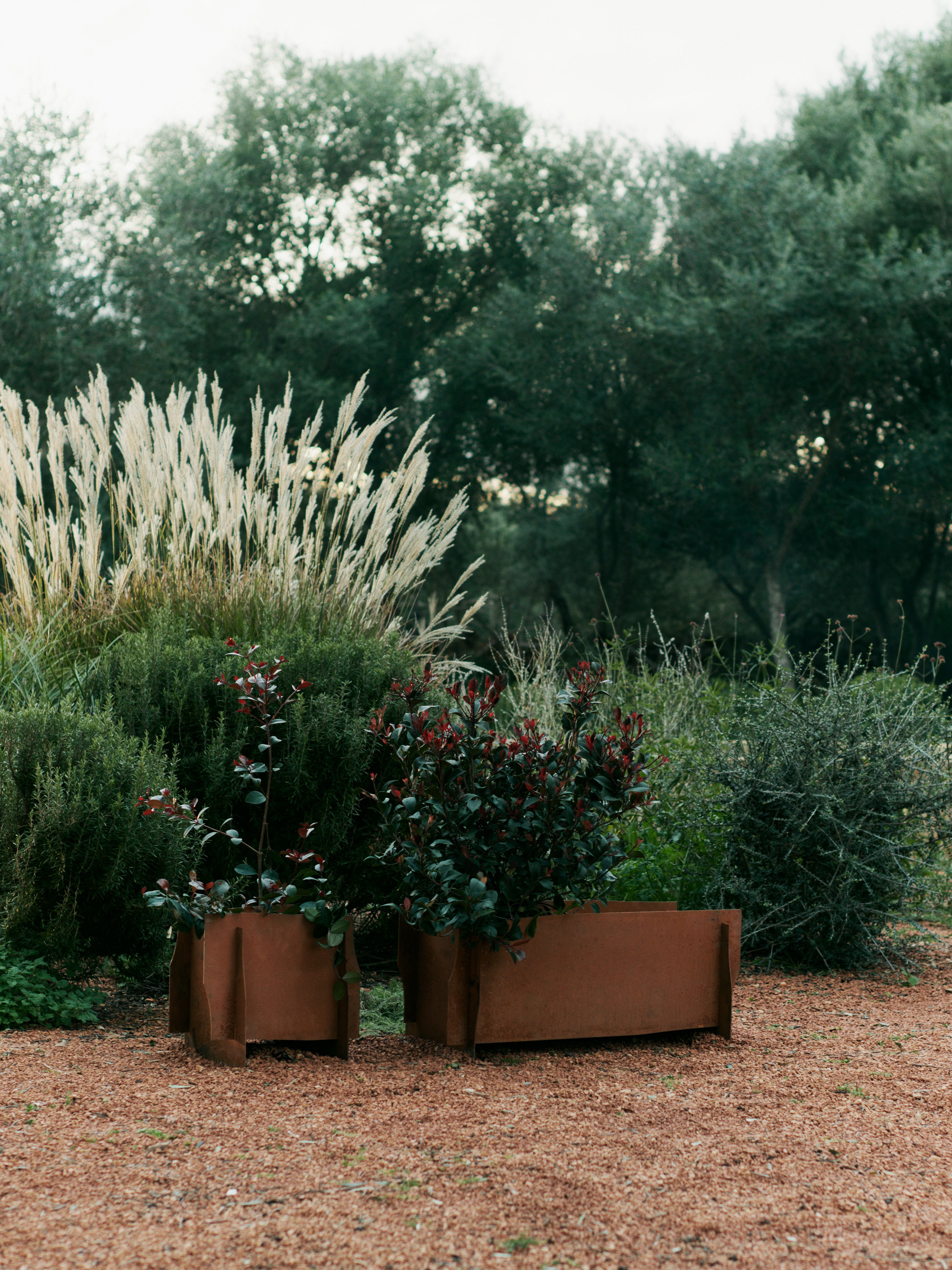 LAPEL LONG Planter Rusty