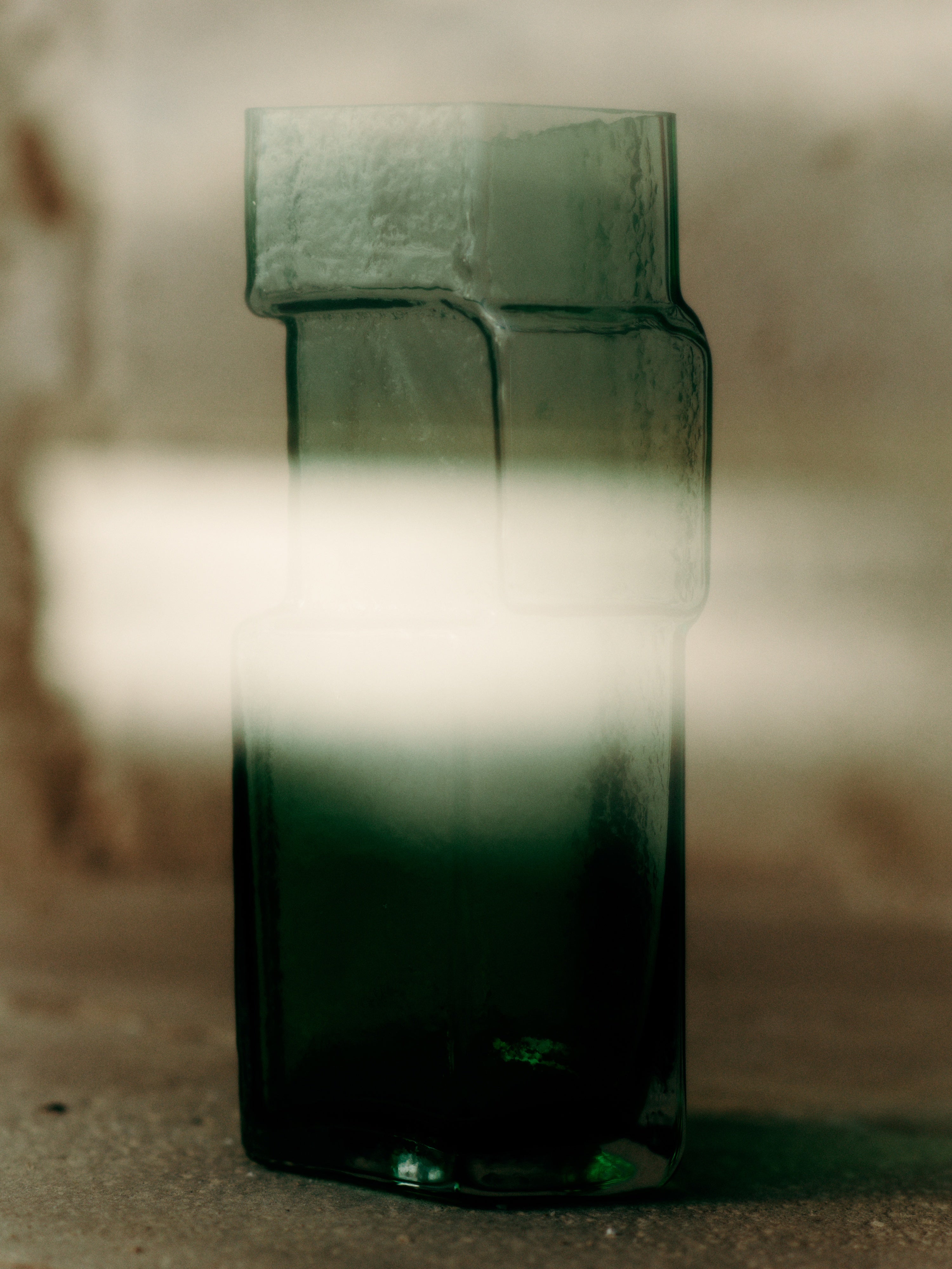 MURO vase green glass