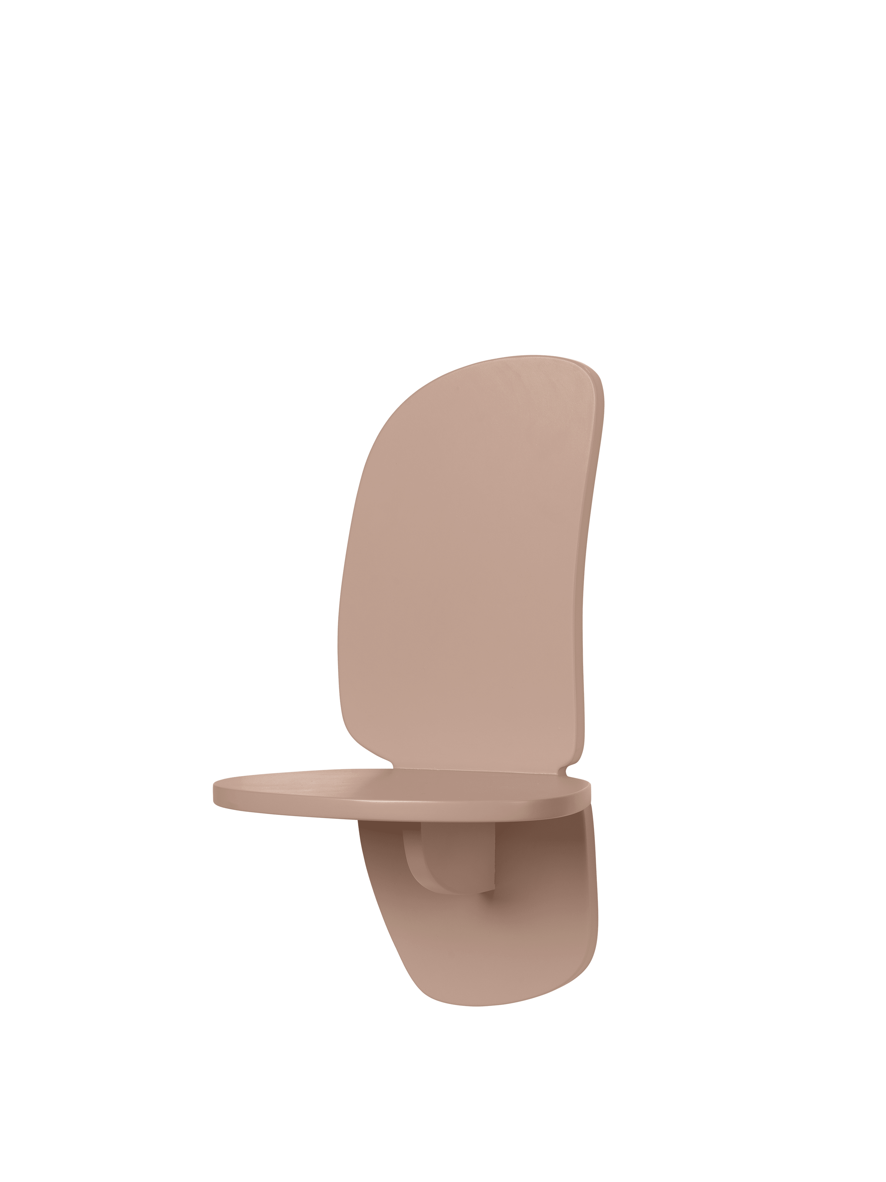 Závesná polica PILU svetloružová