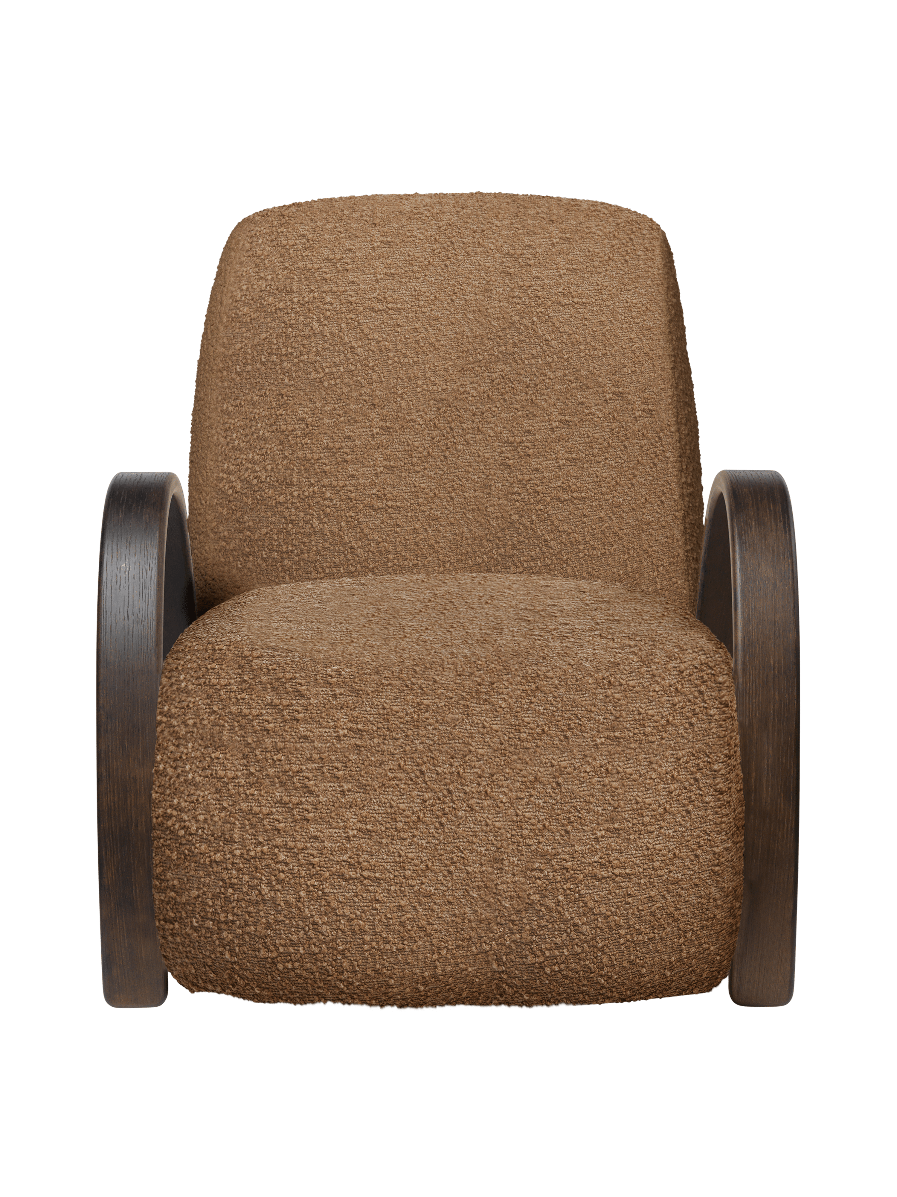 Fotel BUUR LOUNGE hnedý boucle