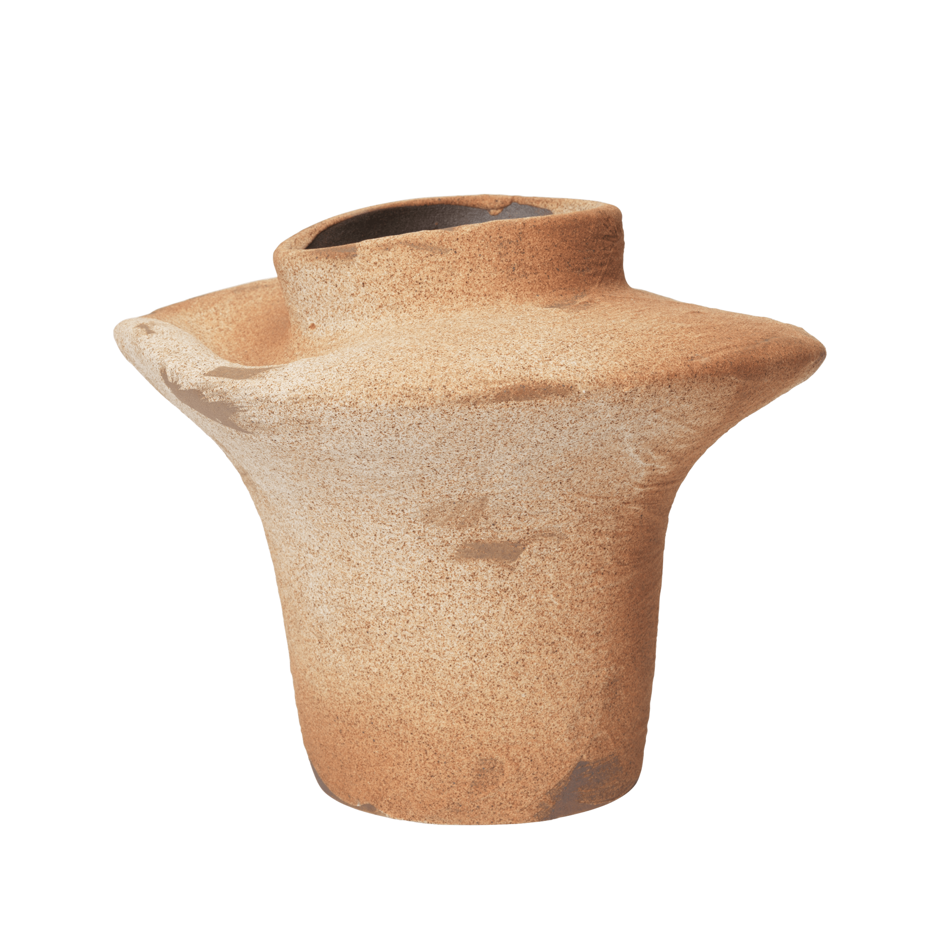 EVIO Ceramic Vase in Warm Beige
