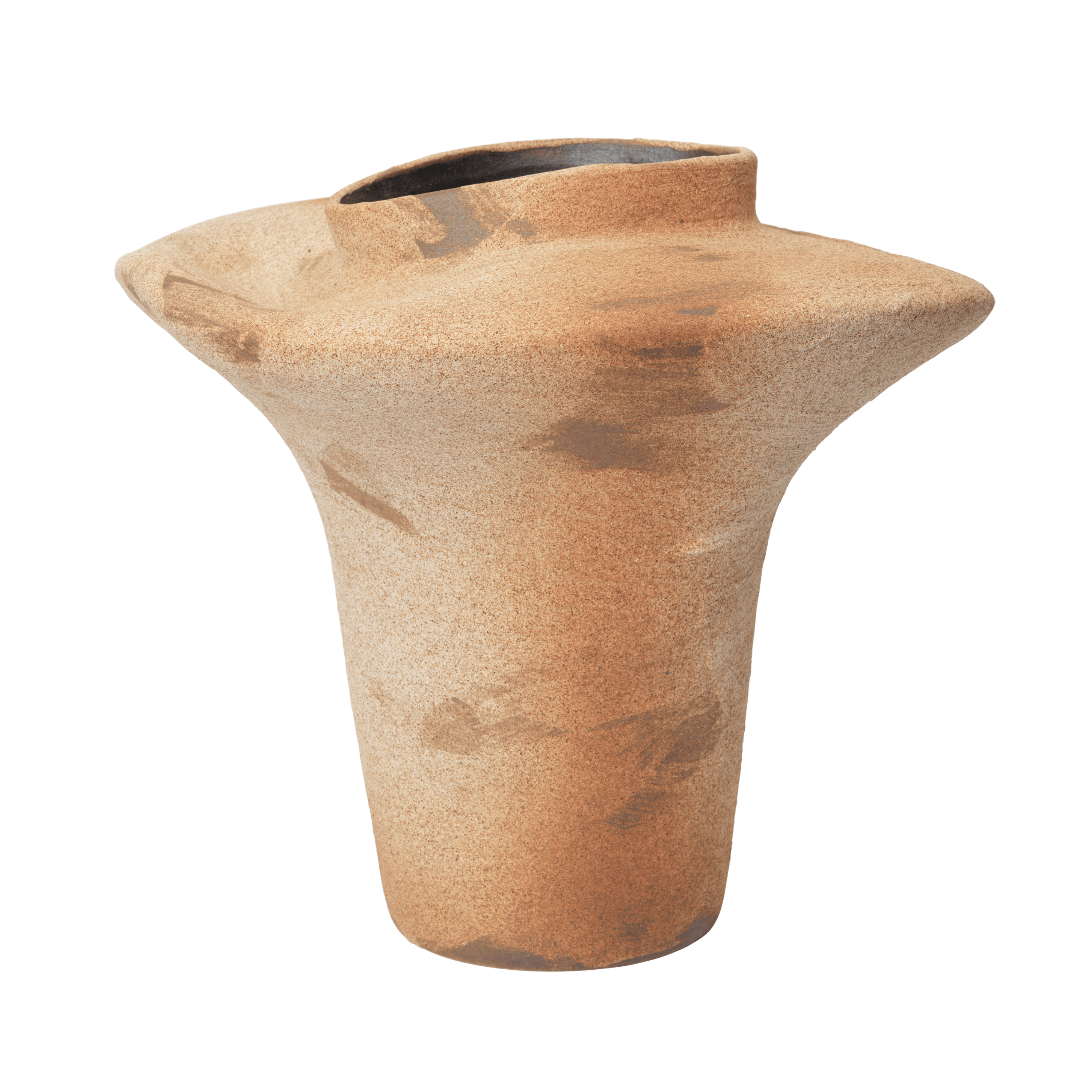EVIO Ceramic Vase in Warm Beige